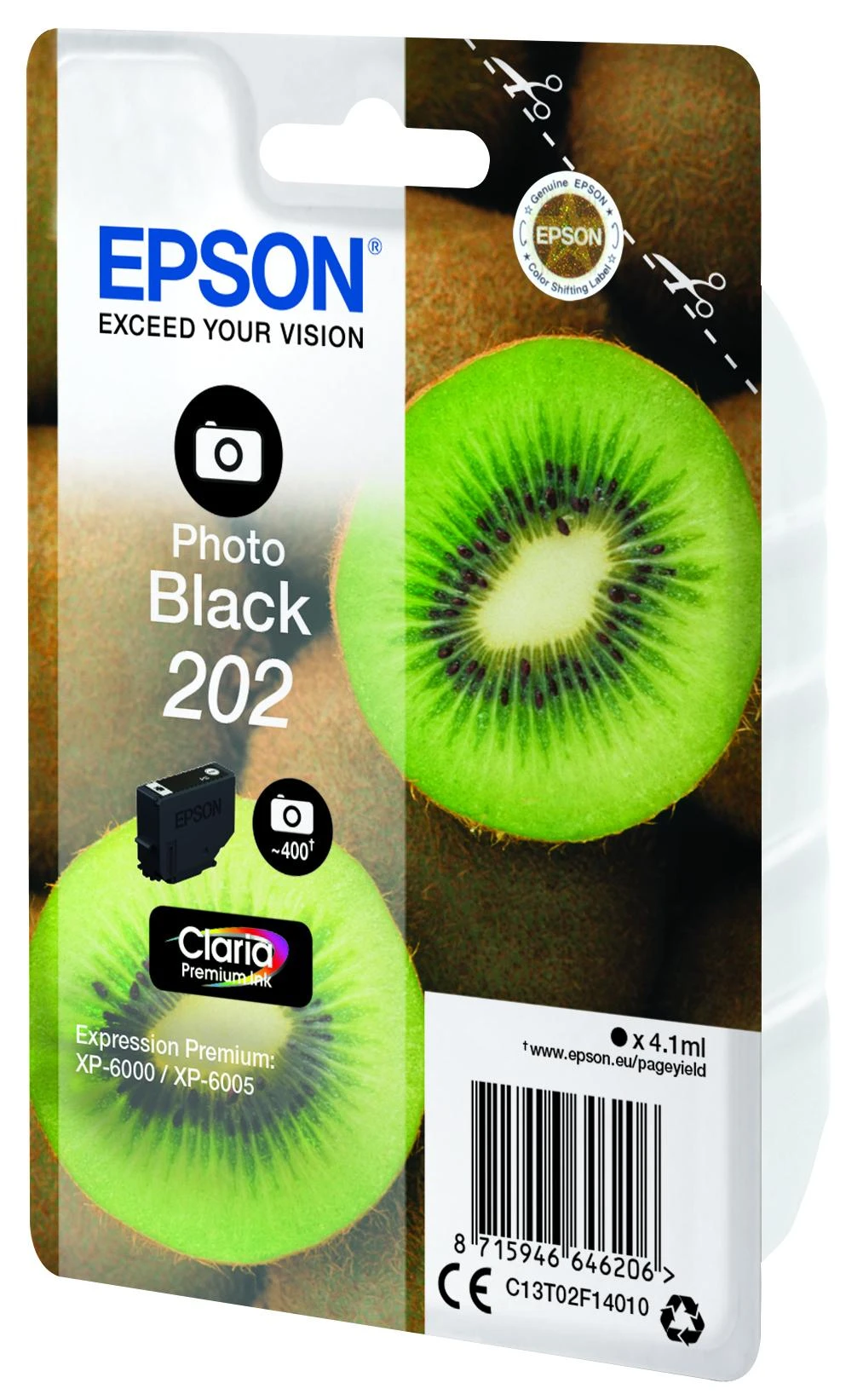 Epson Kiwi 202 Originalus Foto juoda 1 vnt