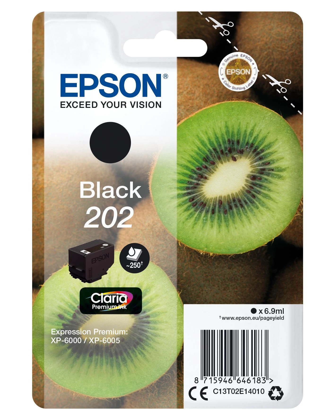 Epson Kiwi 202 Originalus Juoda 1 vnt