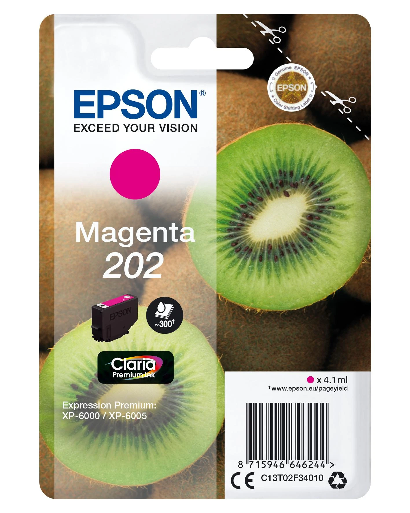 Epson Kiwi 202 Originalus Rausvai raudona 1 vnt
