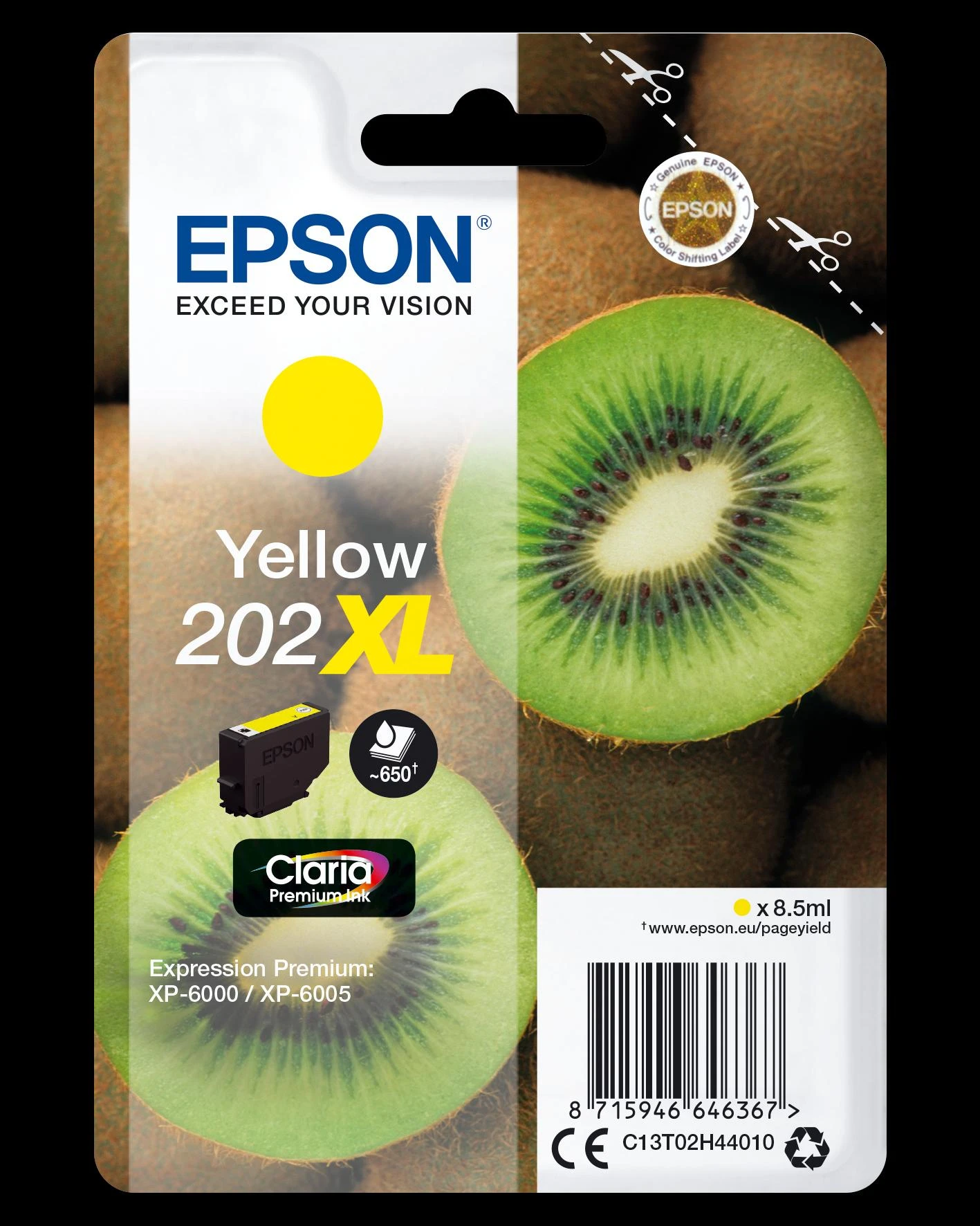 Epson Kiwi 202XL Originalus Geltona 1 vnt