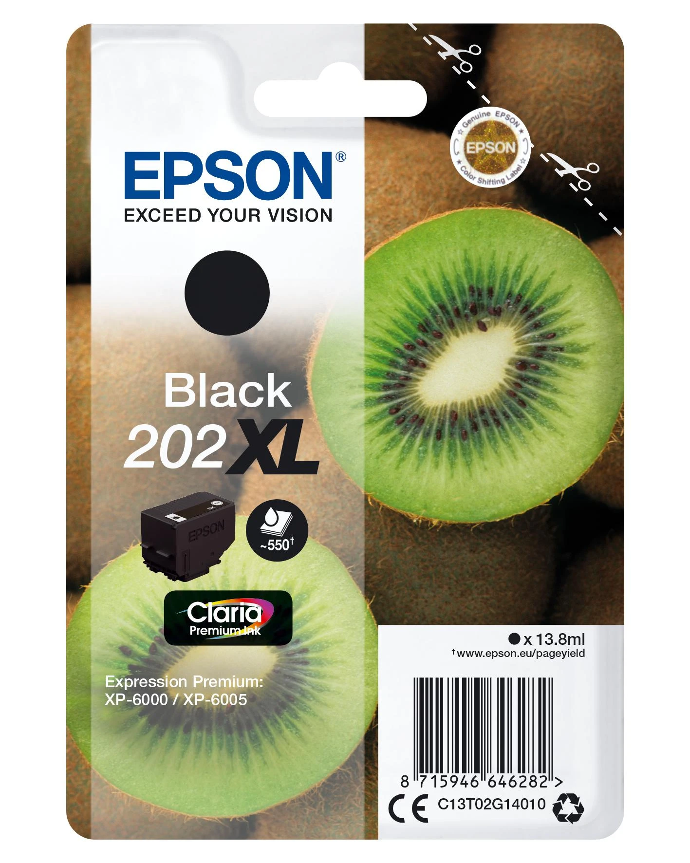 Epson Kiwi 202XL Originalus Juoda 1 vnt