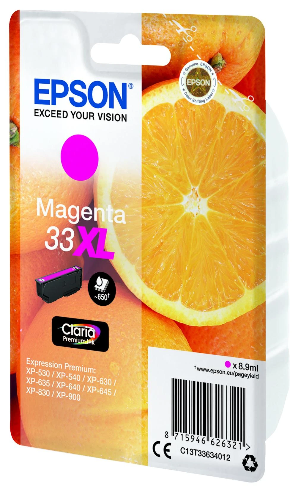 Epson 33XL rašalo kasetė, purpurinė