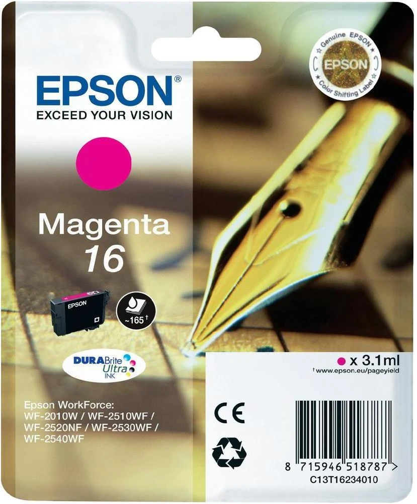Epson Ink No.16 Magenta LC (C13T16234010) 3,1 ml