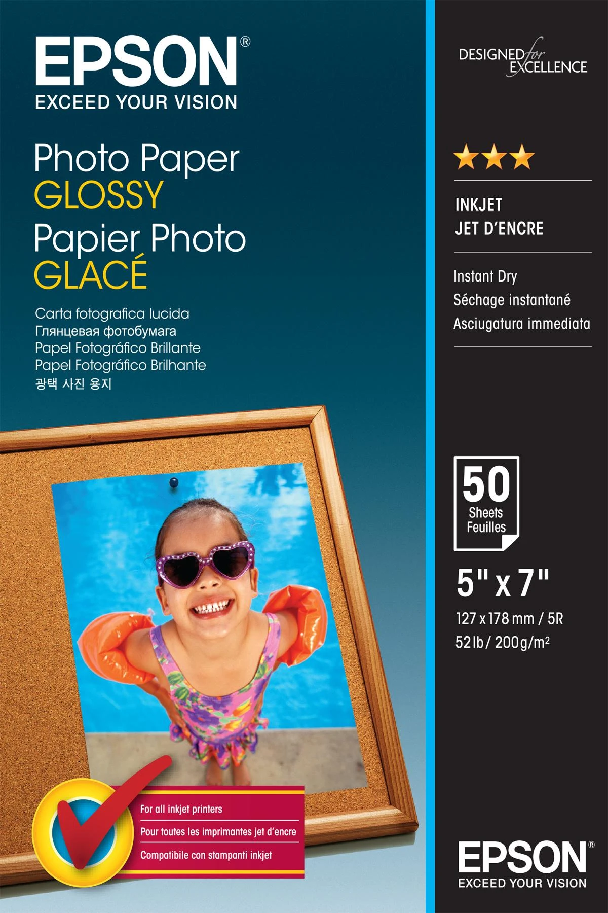 „Epson“ blizgus fotopopierius | Fotopopierius | 200 g/m² | 13 x 18 cm