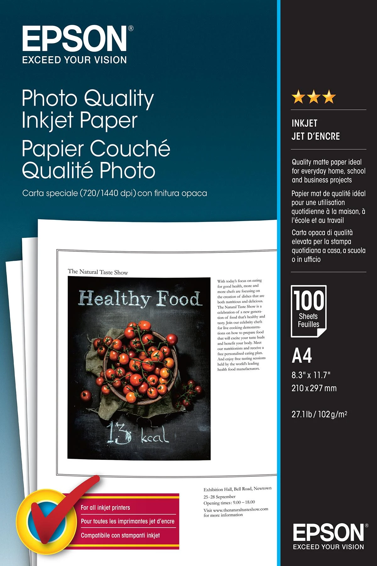 Epson Photo Quality , DIN A4, 102g/m² fotopopierius
