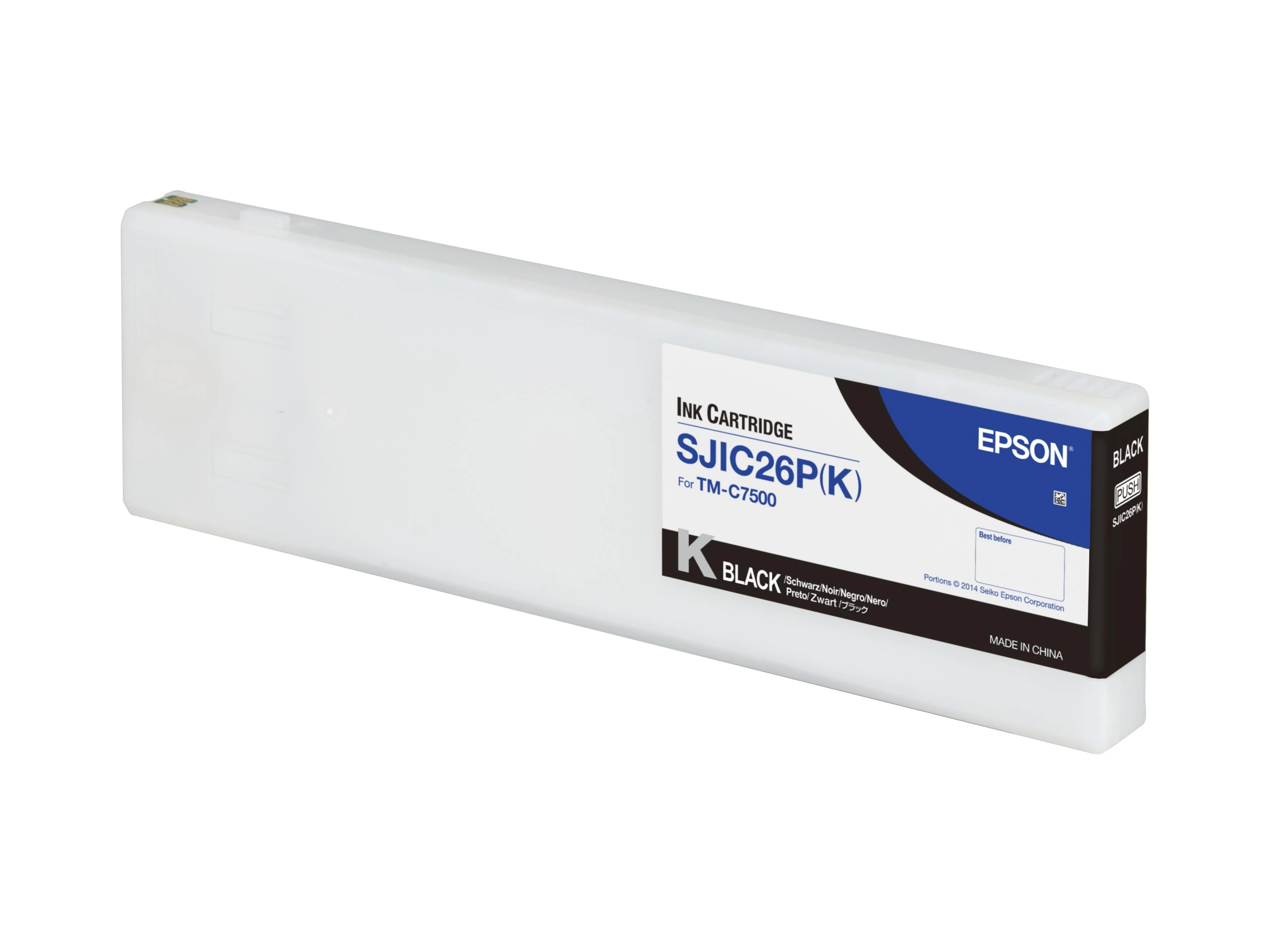 Rašalas Epson SJIC26P(K) Juodas | 295,2 ml | ColorWorks C7500 Series