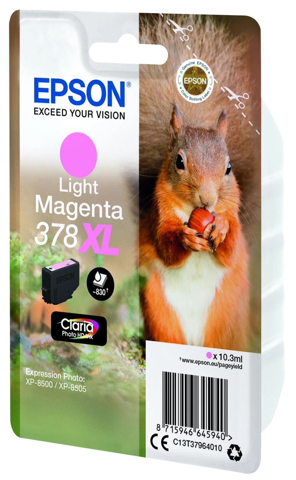 Epson Squirrel 378XL Originalus Šviesi Magenta 1 vnt