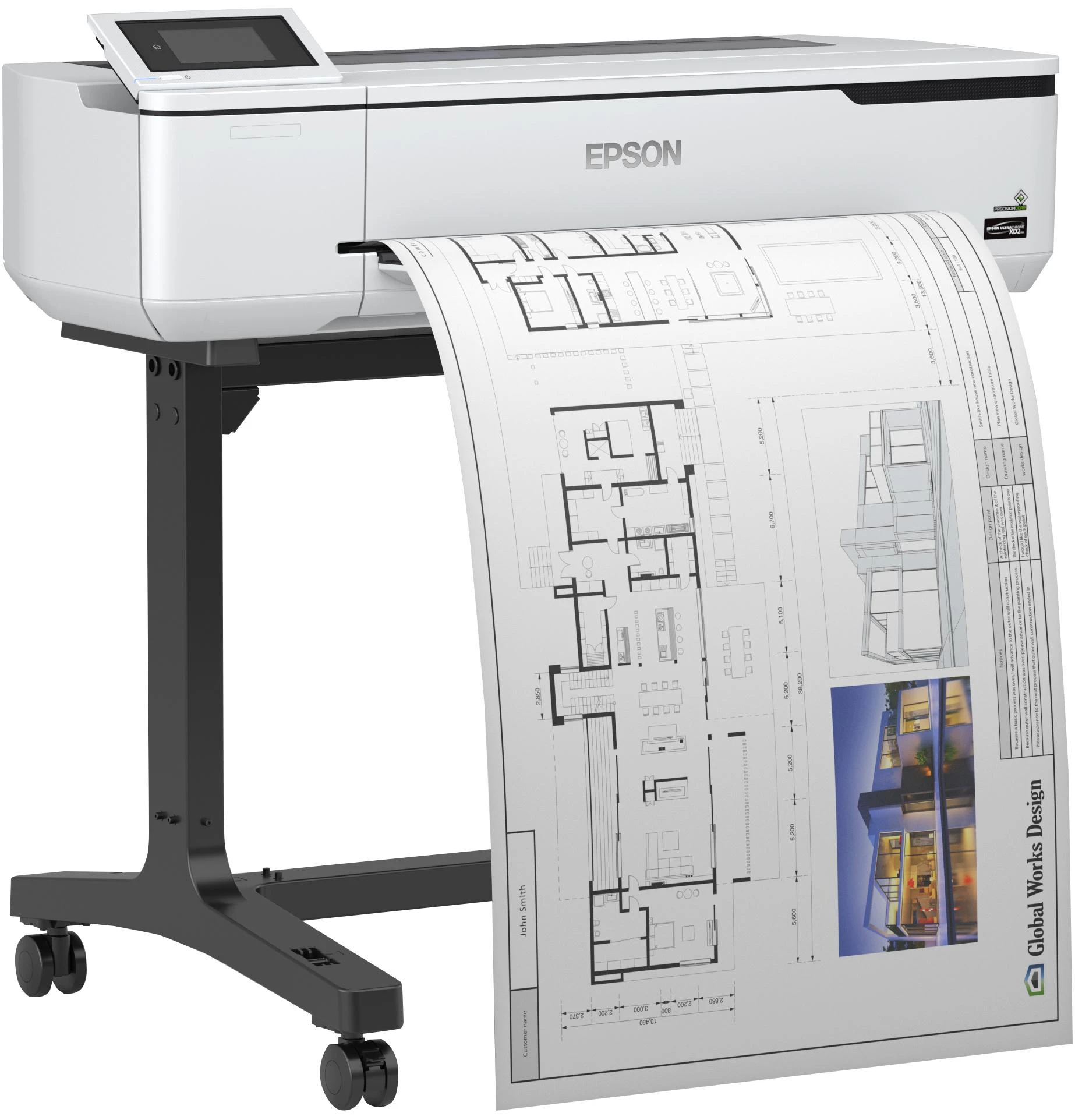 Spausdintuvas Epson SC-T3100 | Spalvotas | Inkjet | Wi-Fi | Baltas