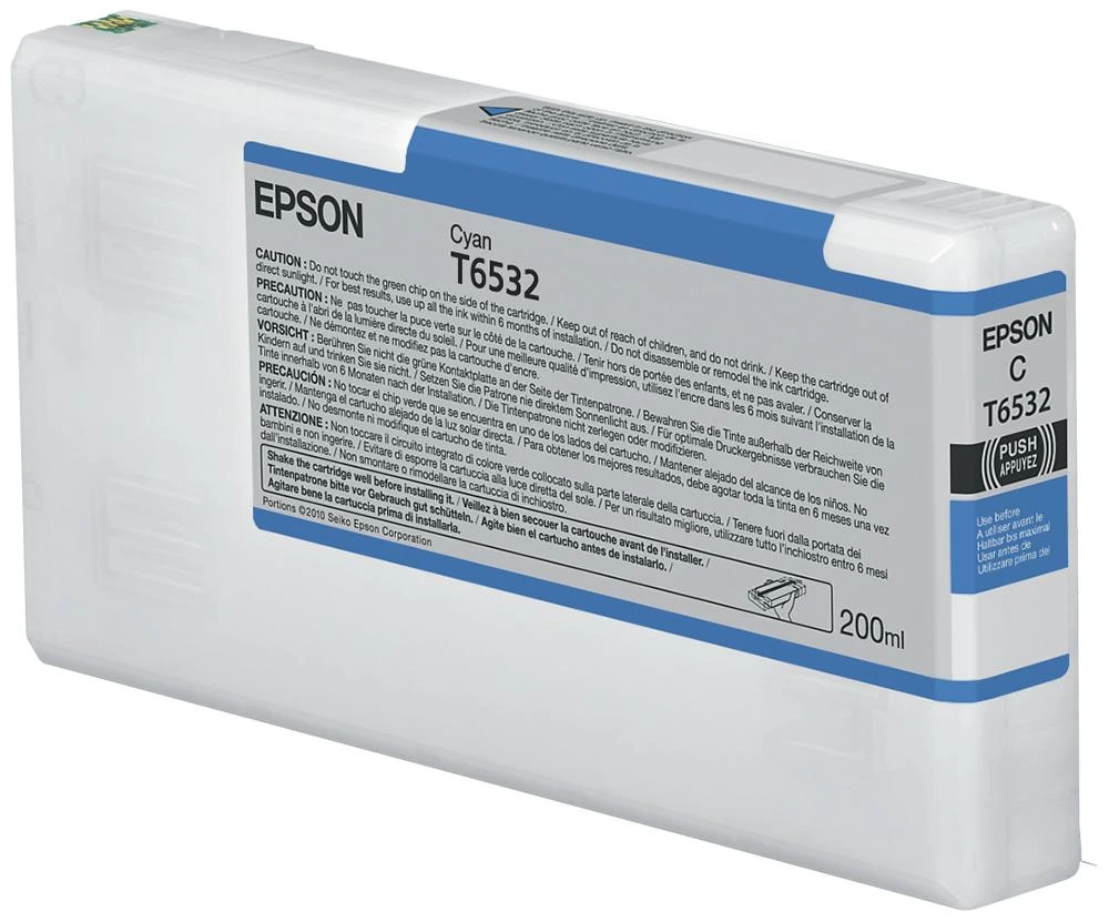 Epson T6532 žydros spalvos rašalo kasetė (200 ml)