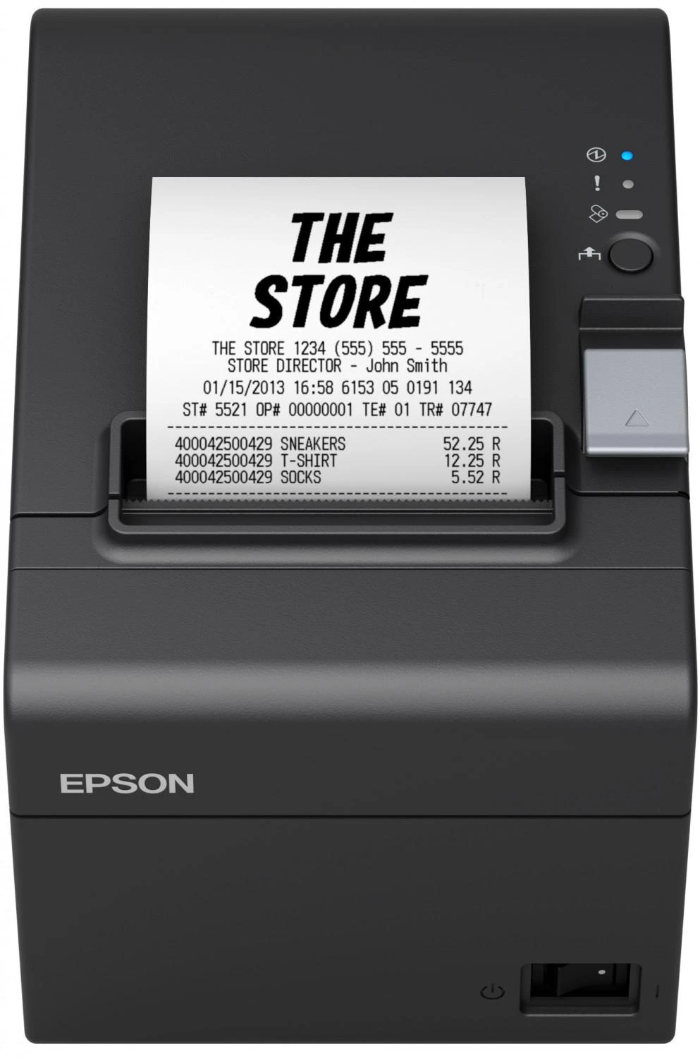 POS kvitų spausdintuvas Epson TM-T20III, terminis, 80mm, 250 mm/s, 203 dpi,USB + Serial, juodas