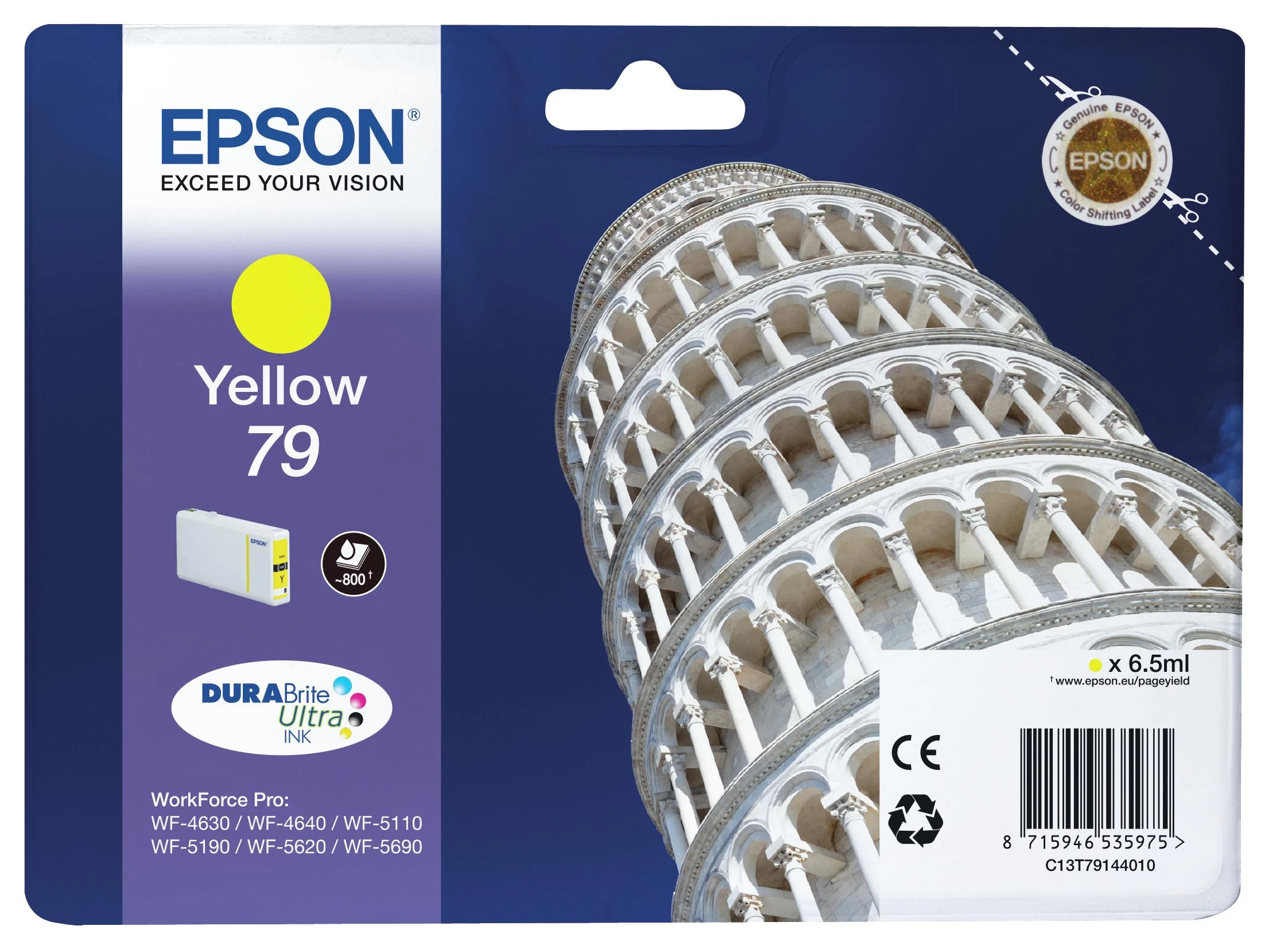 Epson T7914 | Rašalo kasetė | Geltona