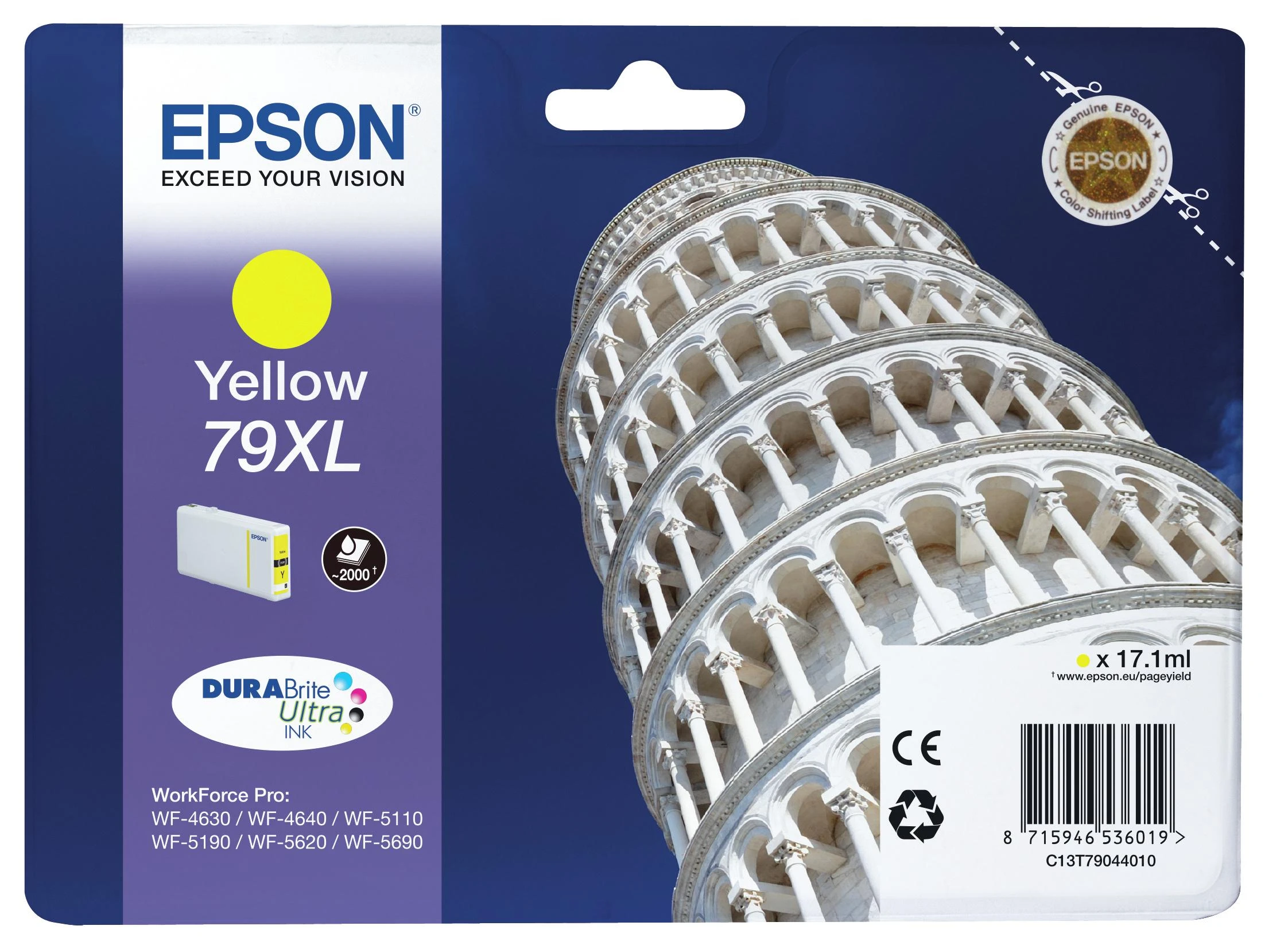 Epson 79XL | C13T79044010 | Rašalo kasetė | Geltona