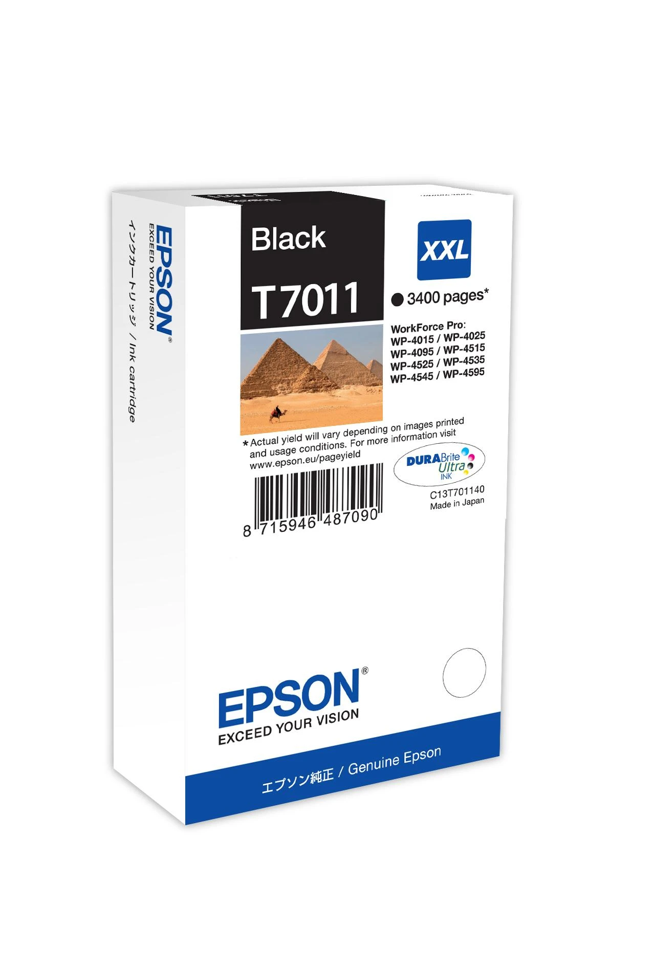 Epson WP 4000/4500 series Ink XXL rašalo kasetė, Juodas