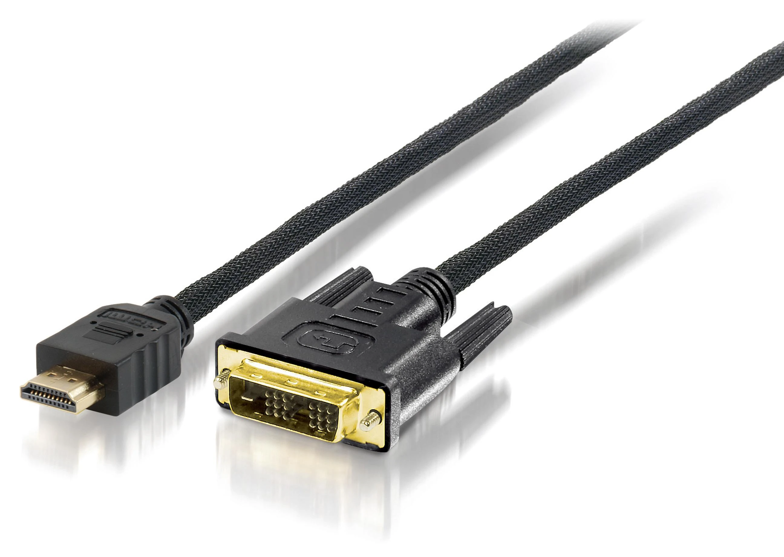 Equip HDMI į DVI-D kabelis su auksinėmis jungtimis
