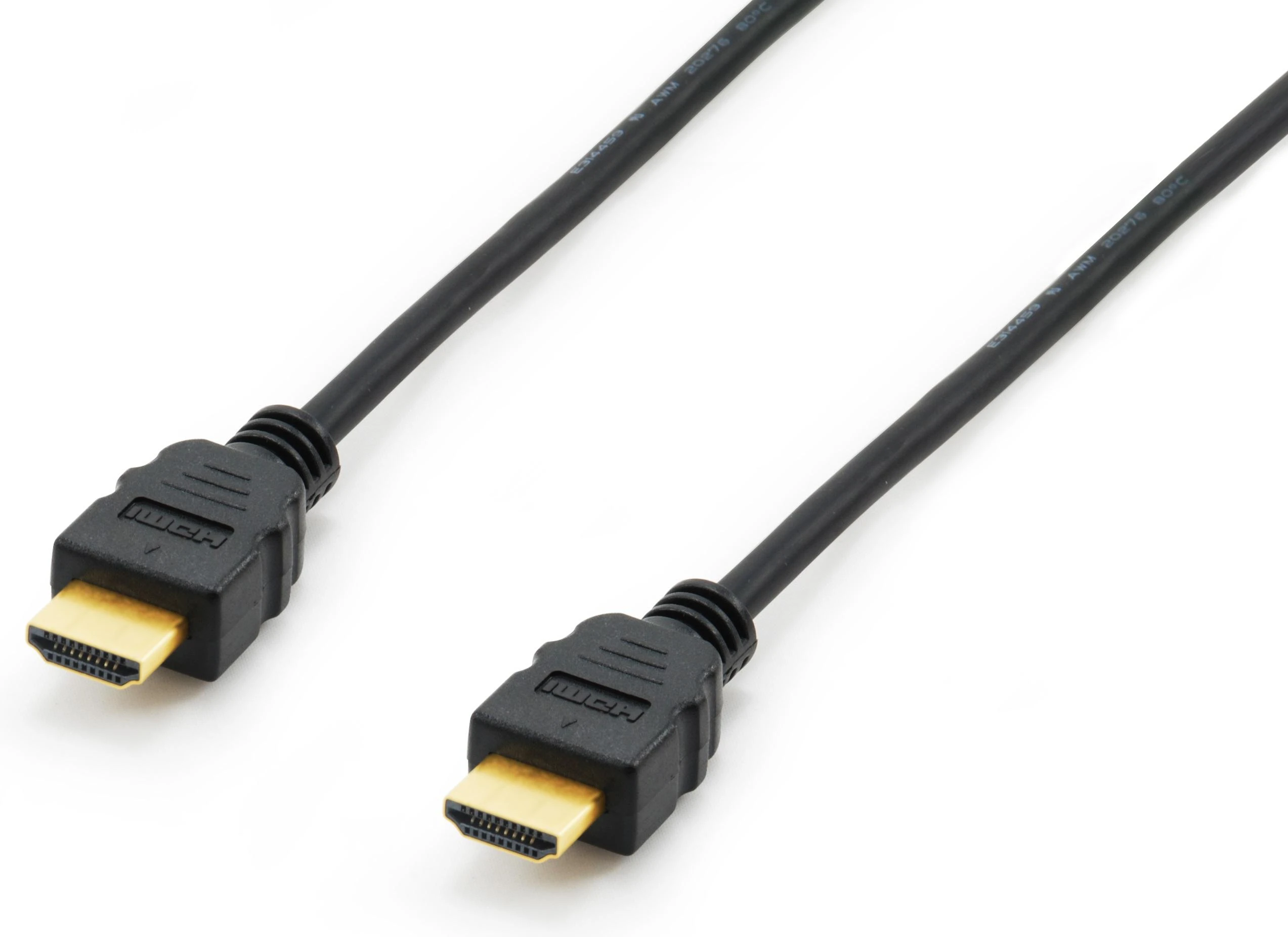 HDMI laidas su juodais antgaliais