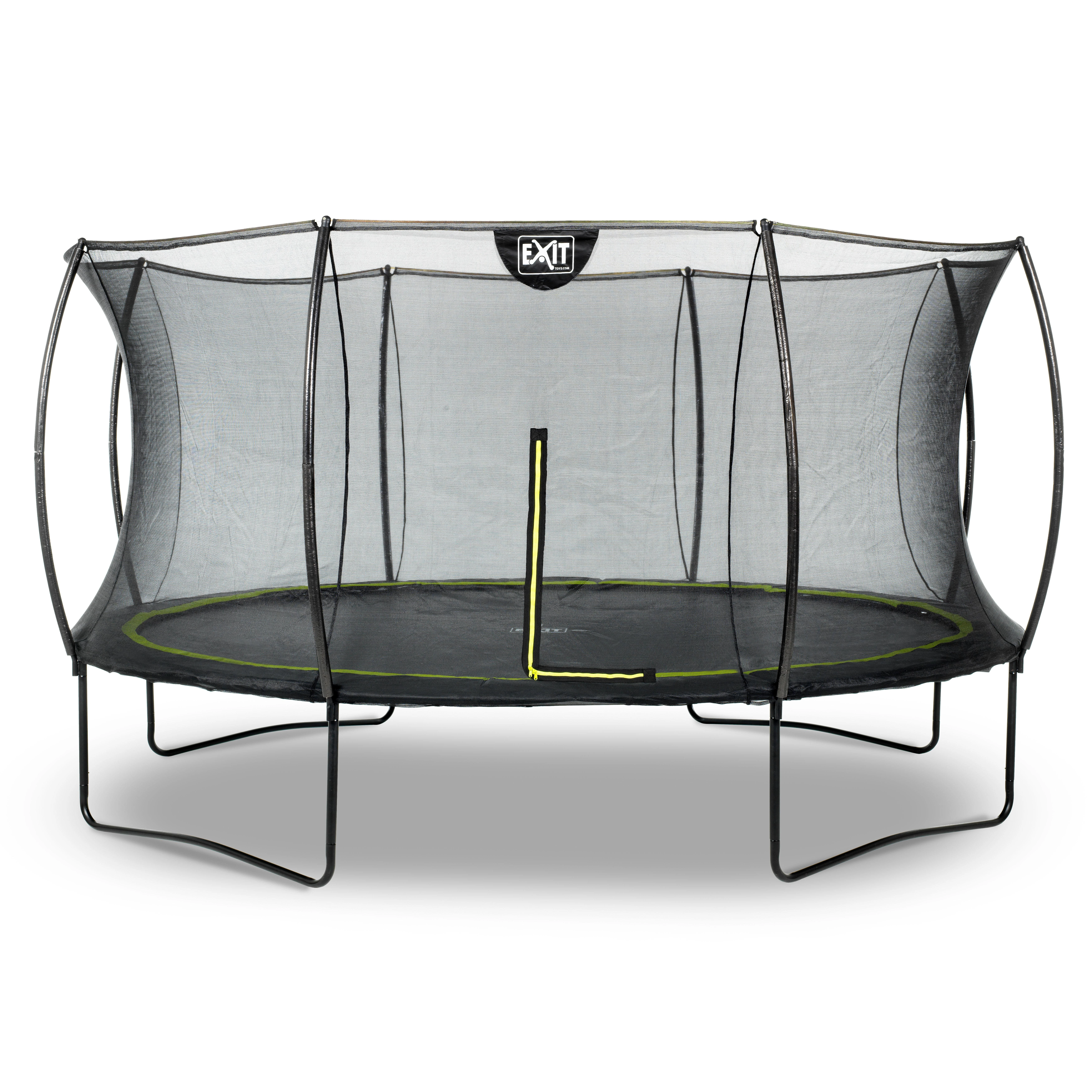EXIT Silhouette trampoline ø427cm - juodas Lauke Turas Spyruoklė Ant žemės pastatomas batutas