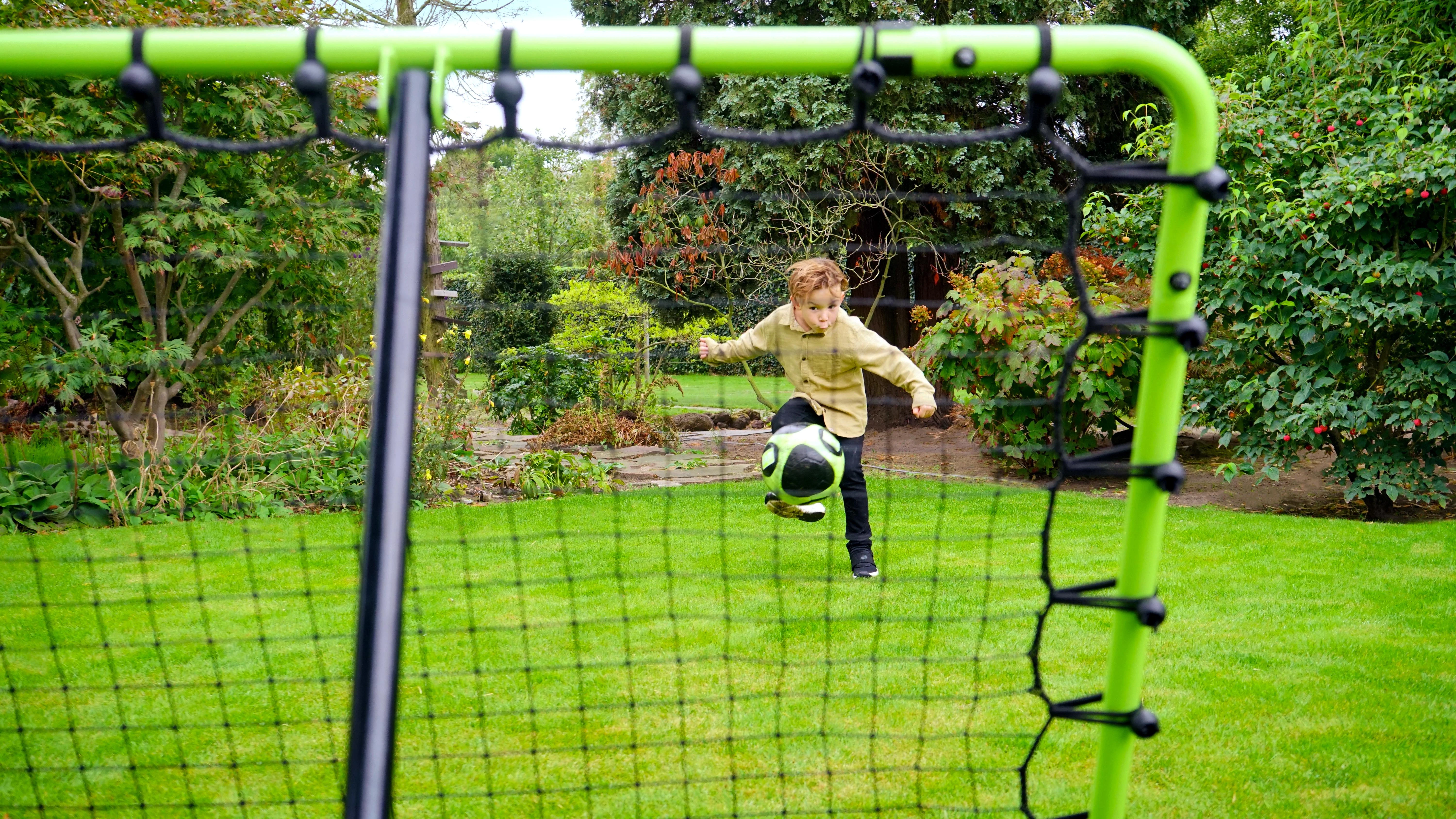 EXIT Temp multisport rebounder 100x100cm - žalias/juodas Kelių padėčių atmušantys vartai