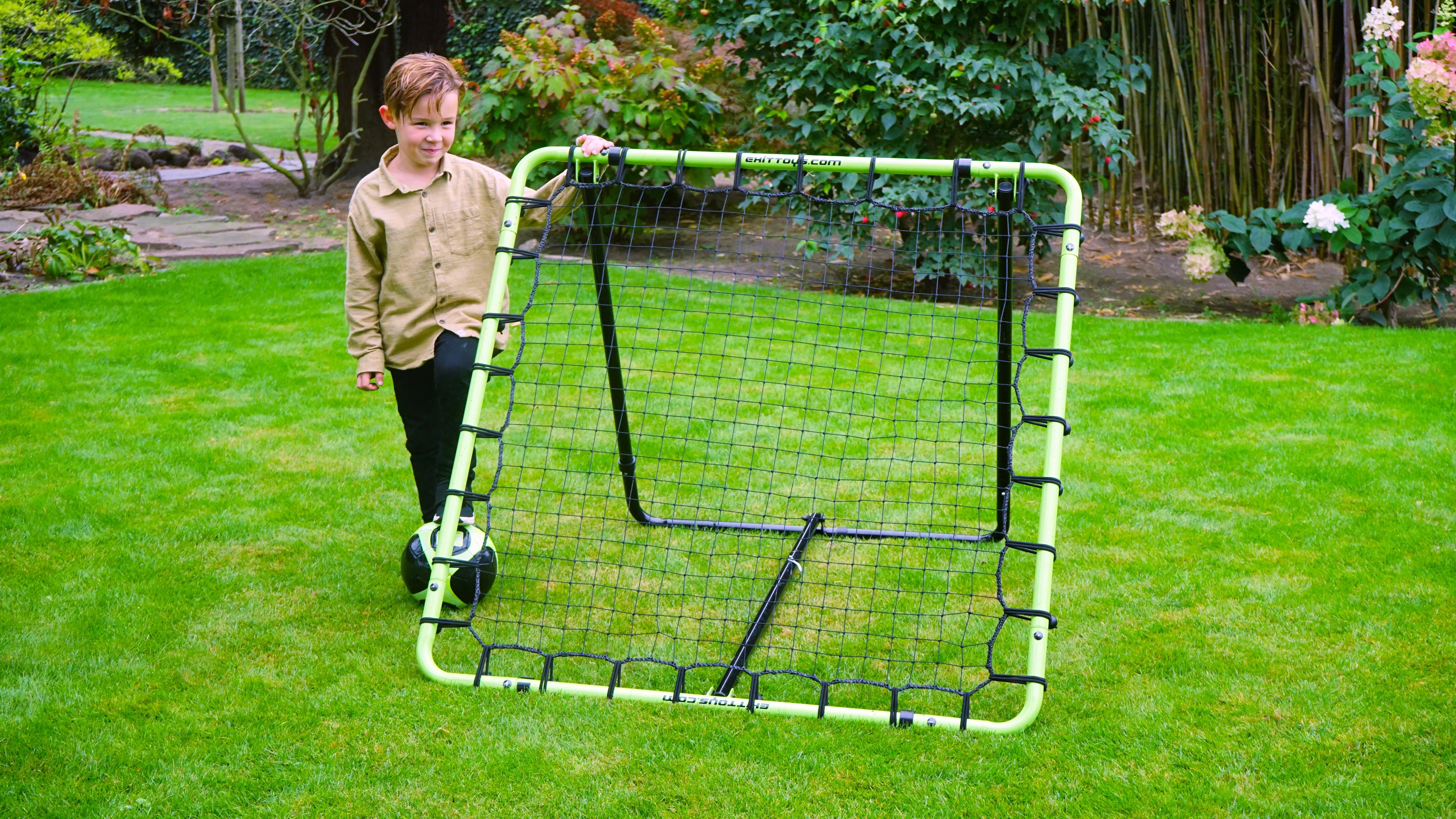 EXIT Temp multisport rebounder 120x12cm - žalias/juodas Kelių padėčių atmušantys vartai