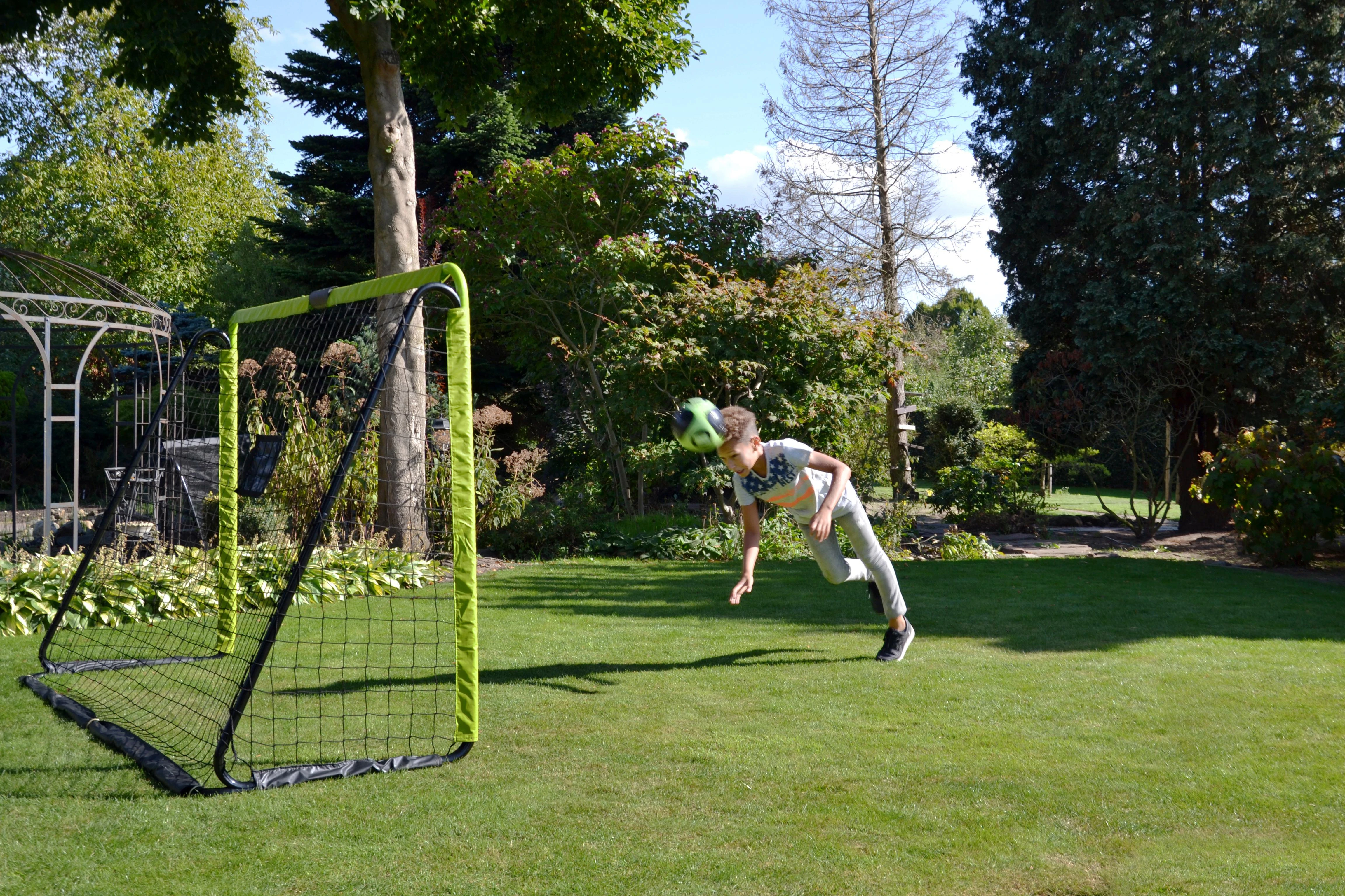 EXIT Tempo steel football goal 180x120cm - žalias/juodas Vaikai Laisvai stovintis