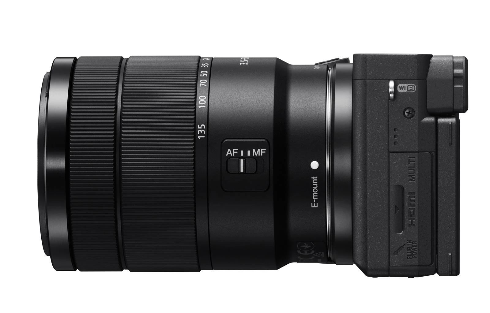 Sony α 6400 + SEL18135 MILC 24,2 MP CMOS 6000 x 4000 pikseliai Juoda
