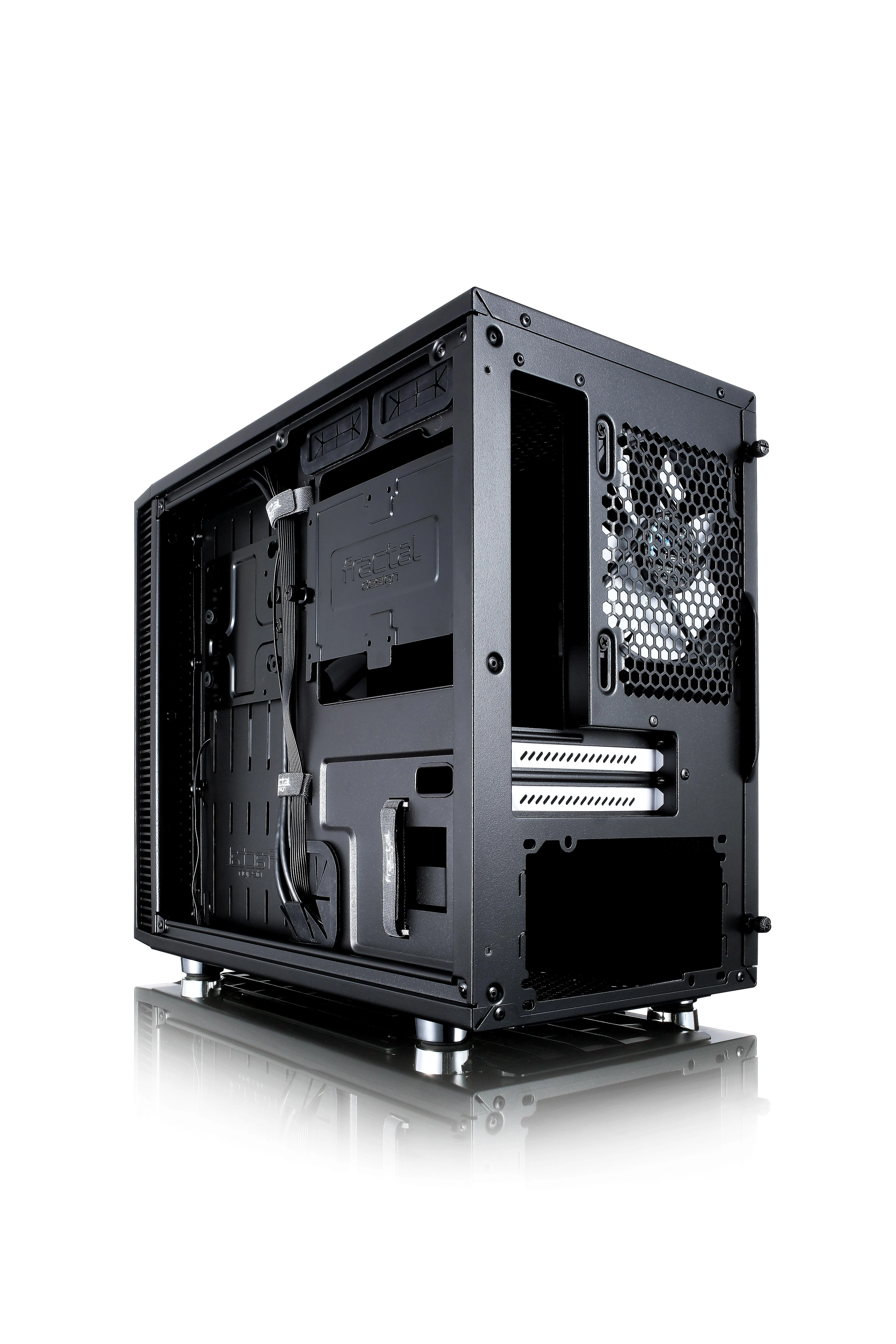 Fractal Design Define Nano S - Langas Šoninis langas, Juodas, ITX, Maitinimo blokas įtrauktas Nr