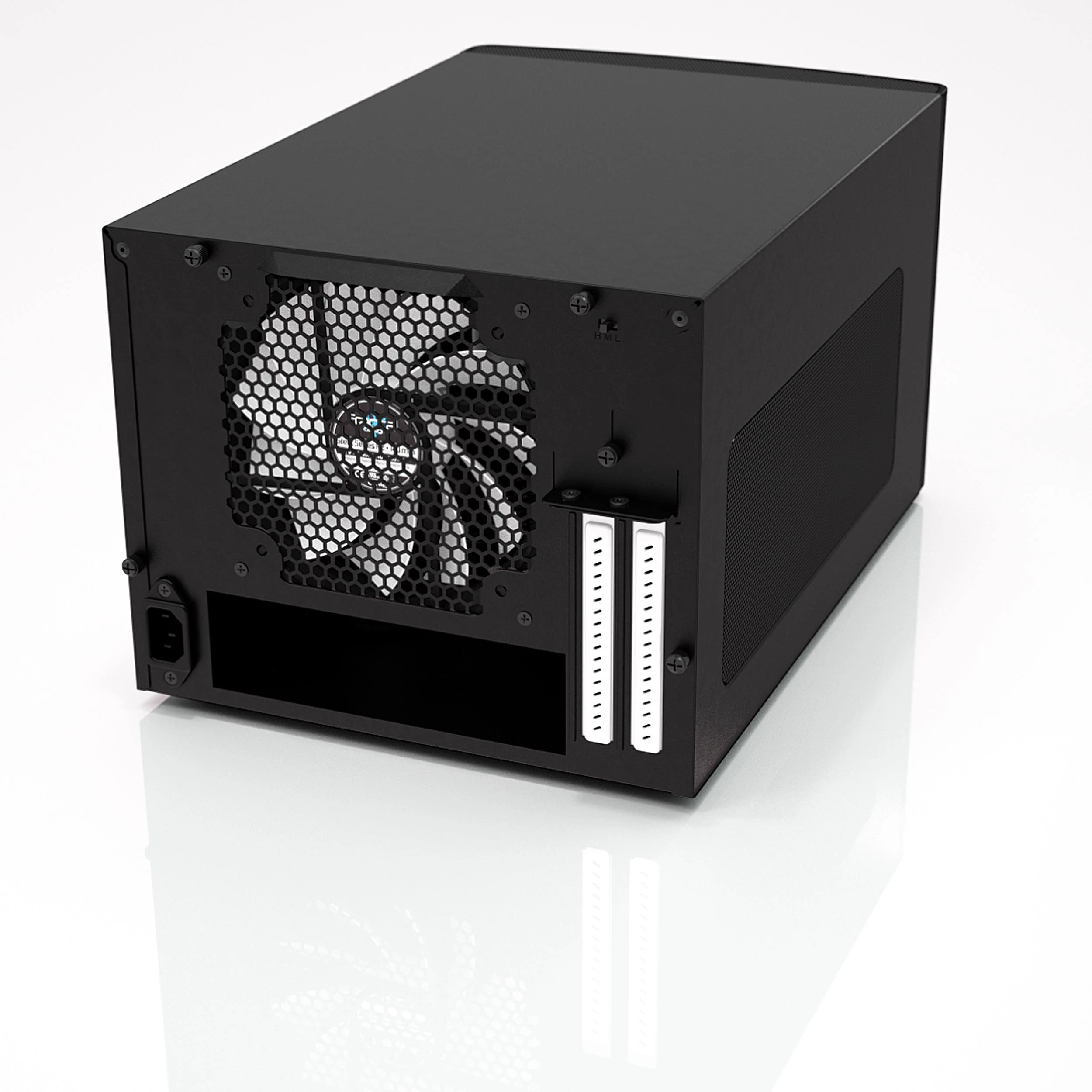 „Fractal Design“ | „NODE 304“ | 2 – USB 3.0 (pridedamas vidinis 3.0–2.0 adapteris) 1 – 3,5 mm garso įvestis (mikrofonas) 1 – 3,5 mm garso išvestis (ausinės) Maitinimo mygtukas su LED indikatoriumi HDD LED | Juodas