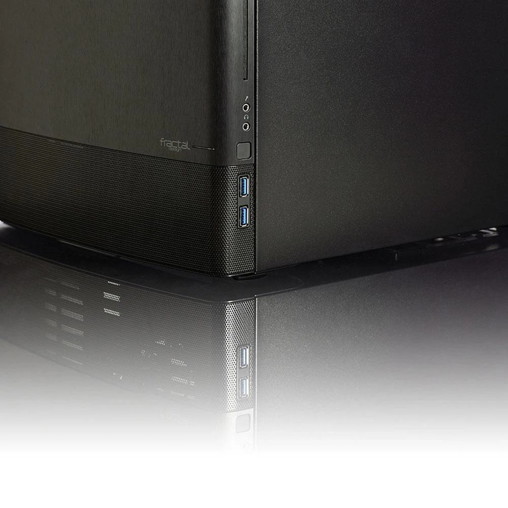 Kompiuterio korpusas Fractal Design | NODE 804 | Side window | 2 - USB 3.0Audio in/outPower button with LED (baltas)HDD activity LED (baltas) | Juodas | Micro ATX