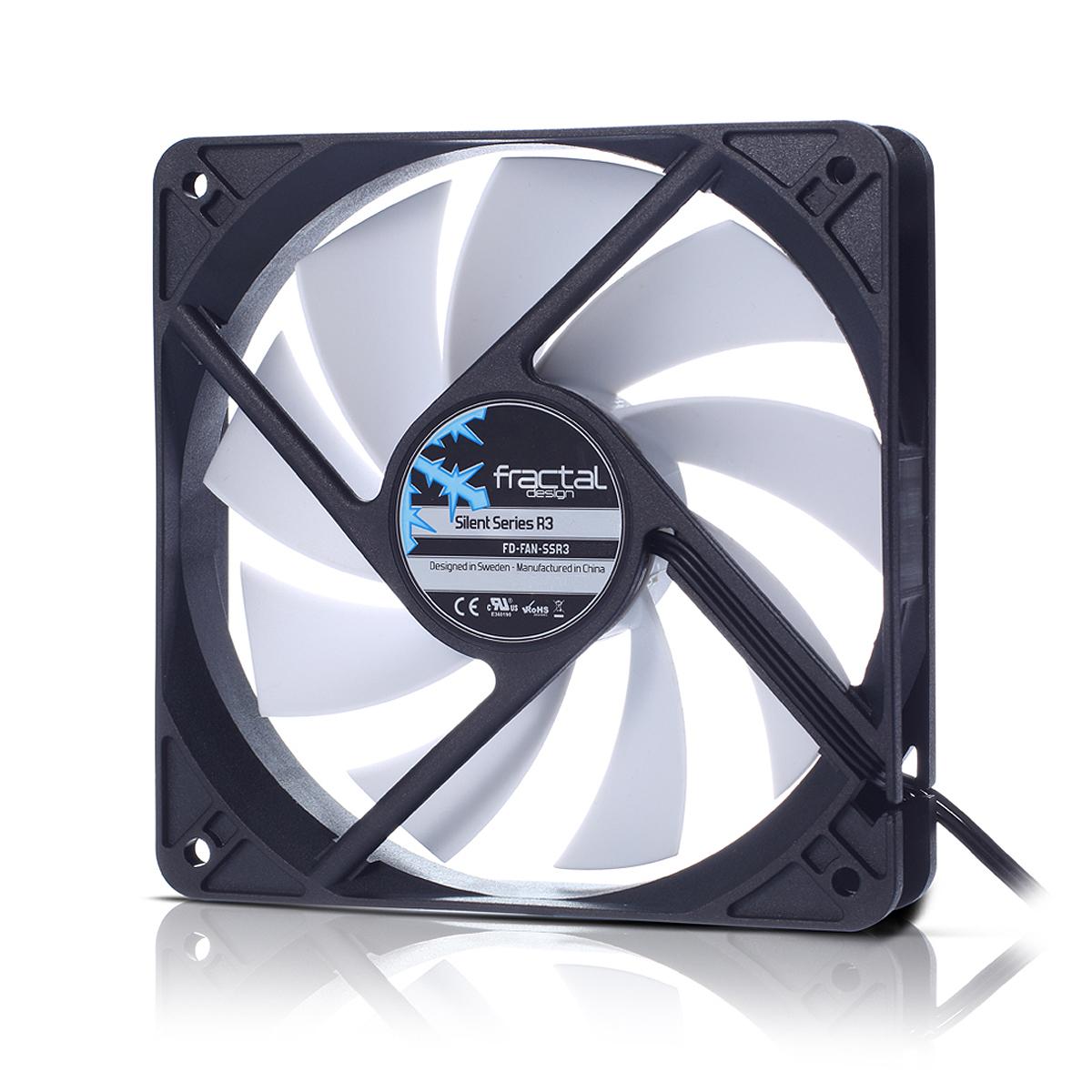 Fractal Design Silent Series R3 50mm Kompiuterio korpusui Ventiliatorius 5 cm Juoda, Balta