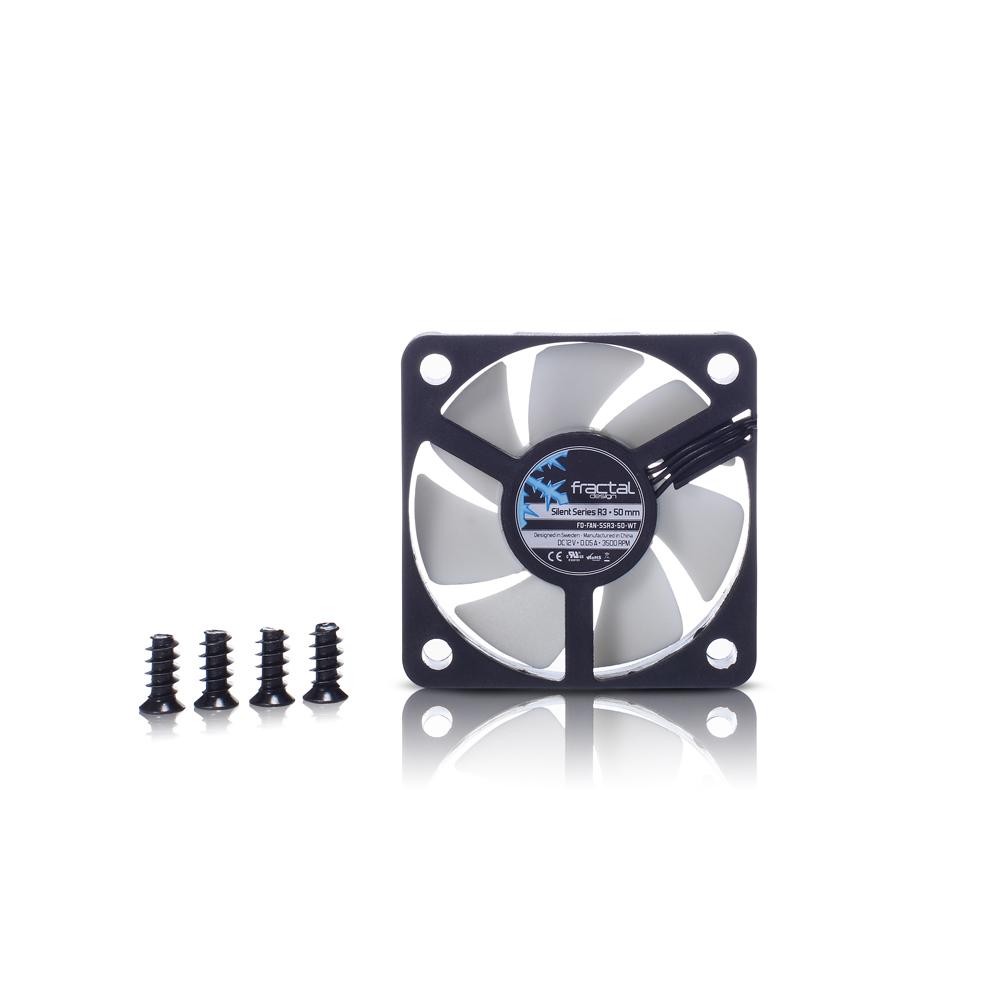 Fractal Design Silent Series R3 50mm Kompiuterio korpusui Ventiliatorius 5 cm Juoda, Balta