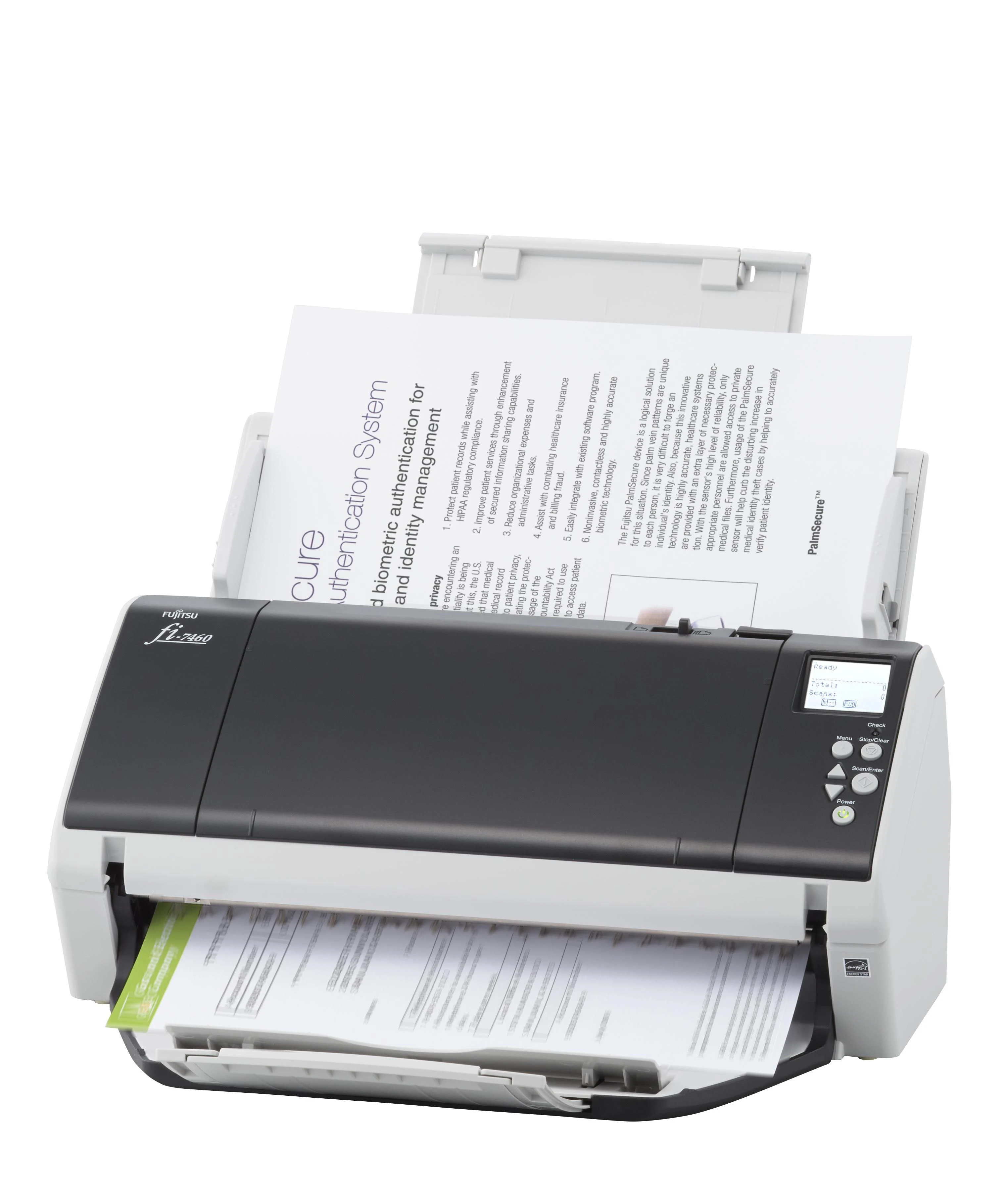 Fujitsu fi-7460 600 x 600 DPI ADF + mechaninio padavimo skeneris Pilka, Balta A3