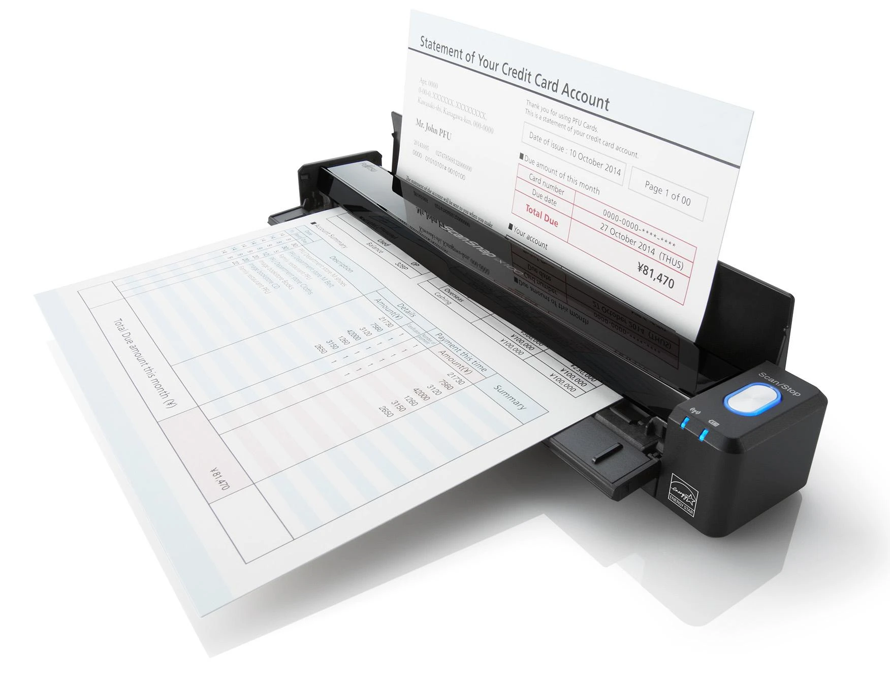 Fujitsu ScanSnap iX100 600 x 600 DPI CDF + lakštinio popieriaus skeneris Juoda A4