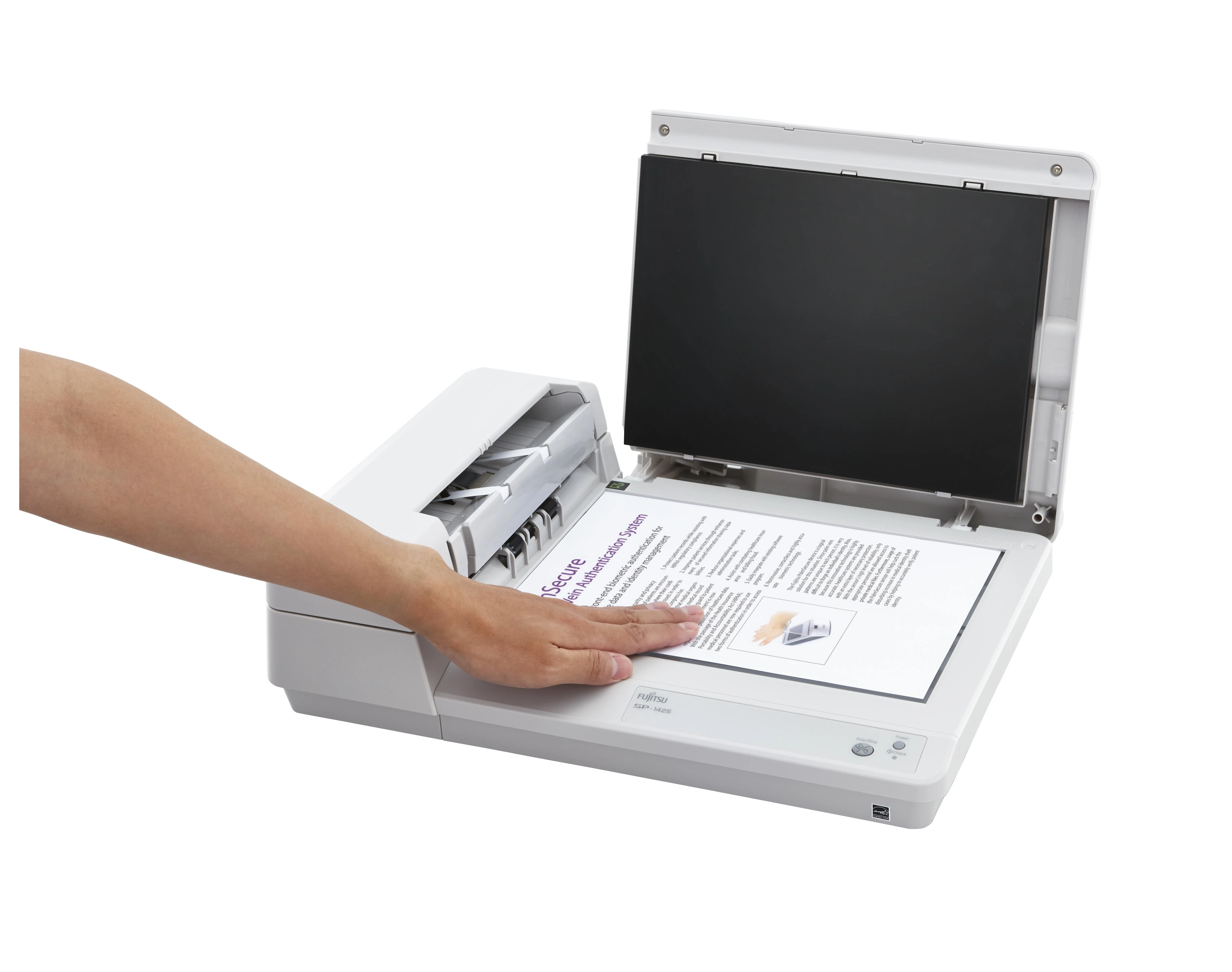 Fujitsu SP-1425 600 x 600 DPI Plokščias ir ADF skeneris Balta A4