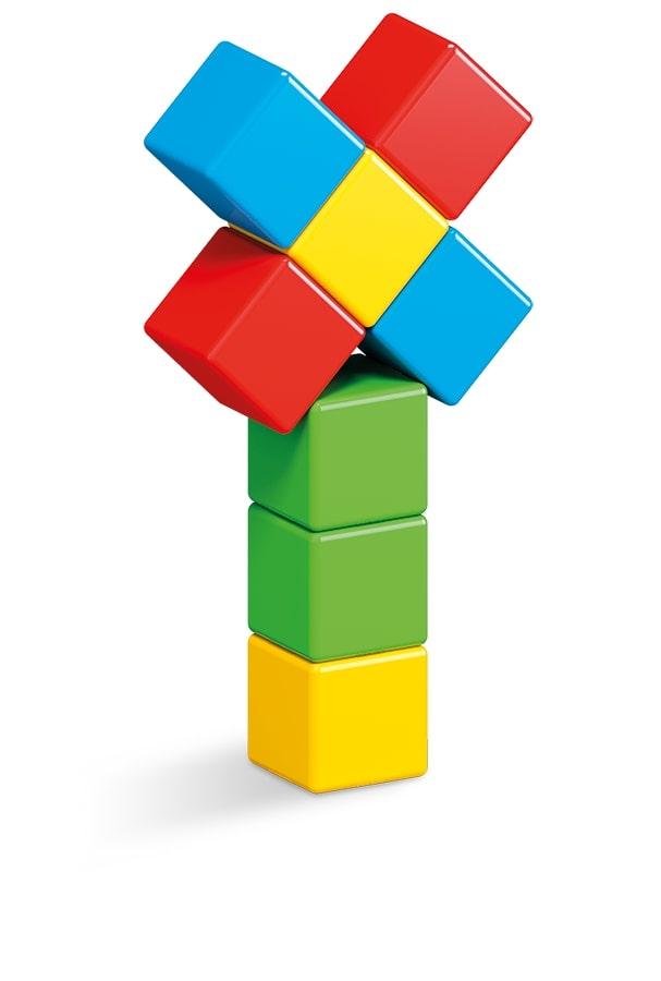Trefl Geomag MagiCube Žalias Line neodimio magnetinis žaislas 8 vnt Multi spalvos