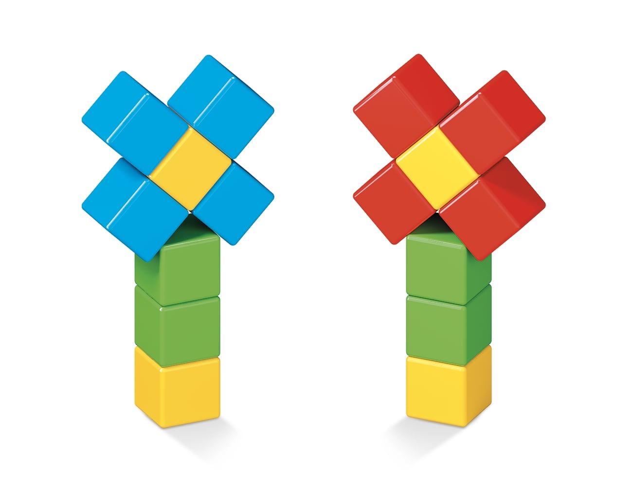 Geomag MagiCube Žalias Line neodimio magnetinis žaislas 16 vnt Multi spalvos