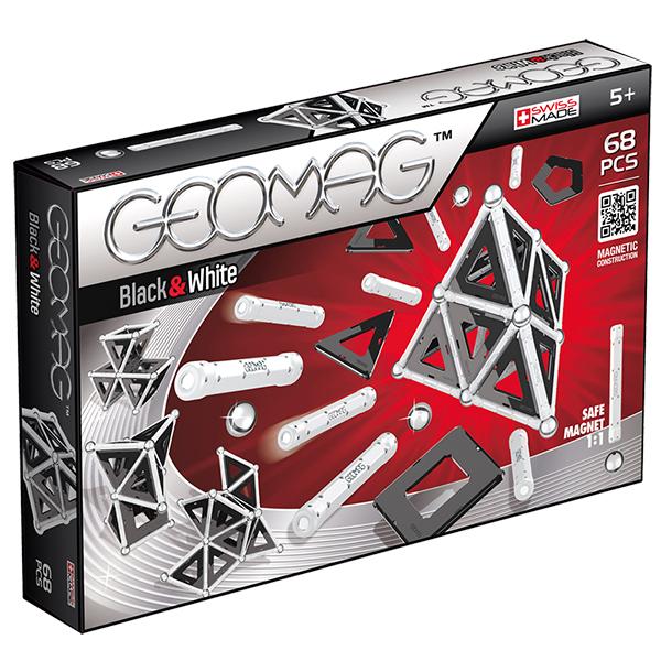 Geomag Panels Juodas&Baltas 68 pcs neodimio magnetinis žaislas 68 vnt Multi spalvos