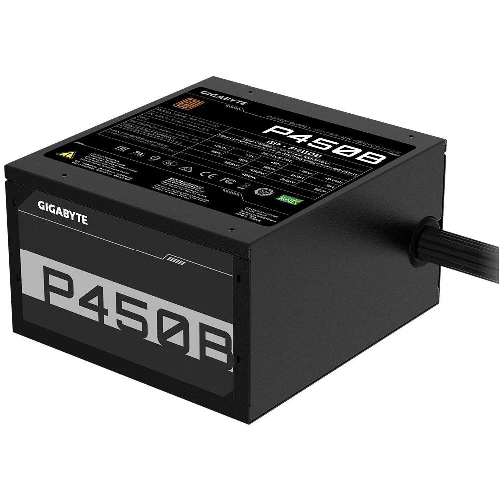 Gigabyte P450B maitinimo blokas 450 W 20+4 pin ATX ATX Juoda