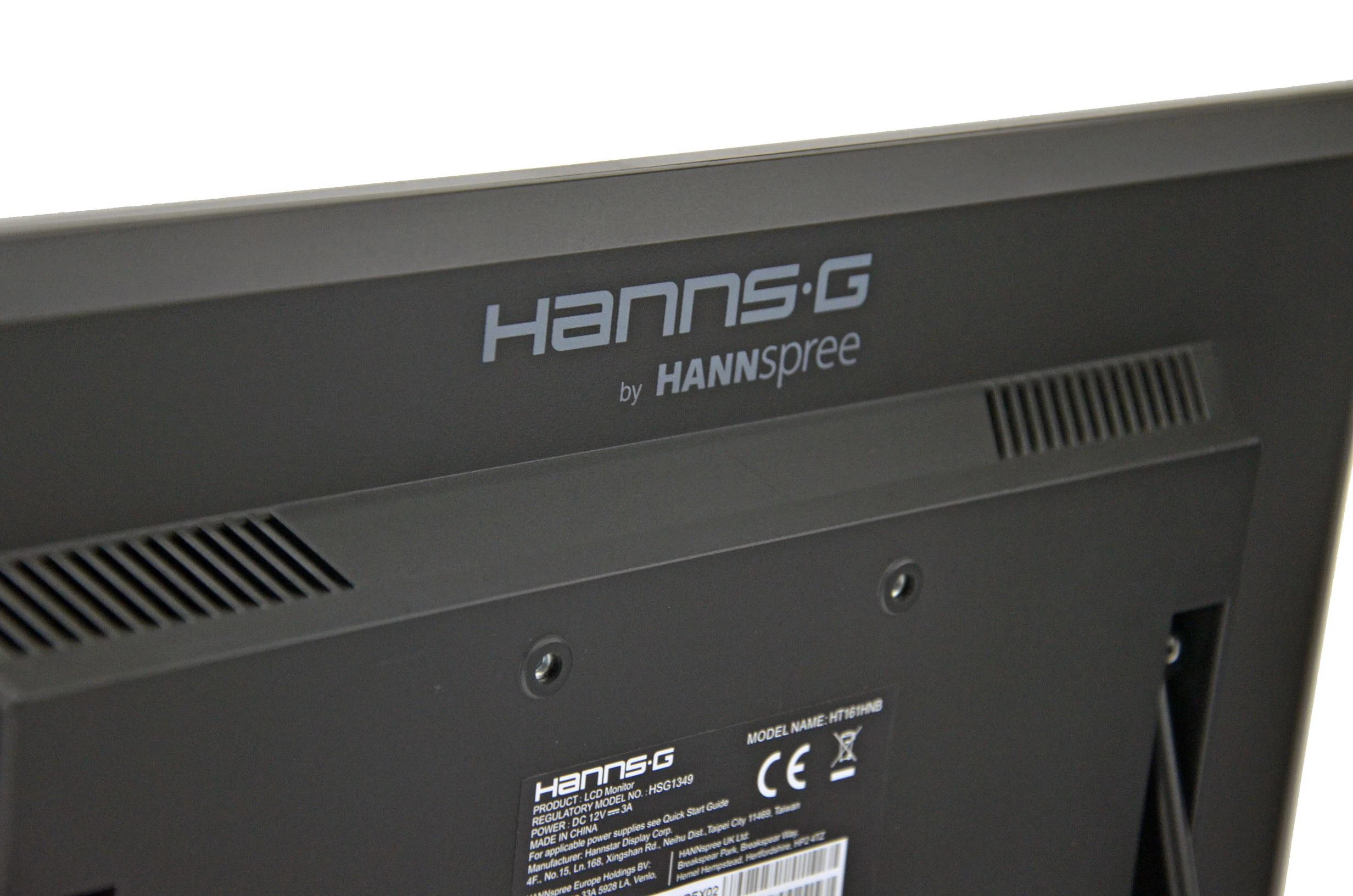 Monitorius Hannspree HT 161 HNB 39,6 cm (15.6") 1366 x 768 pikseliai Juoda „Multi-touch“ Stalo paviršius