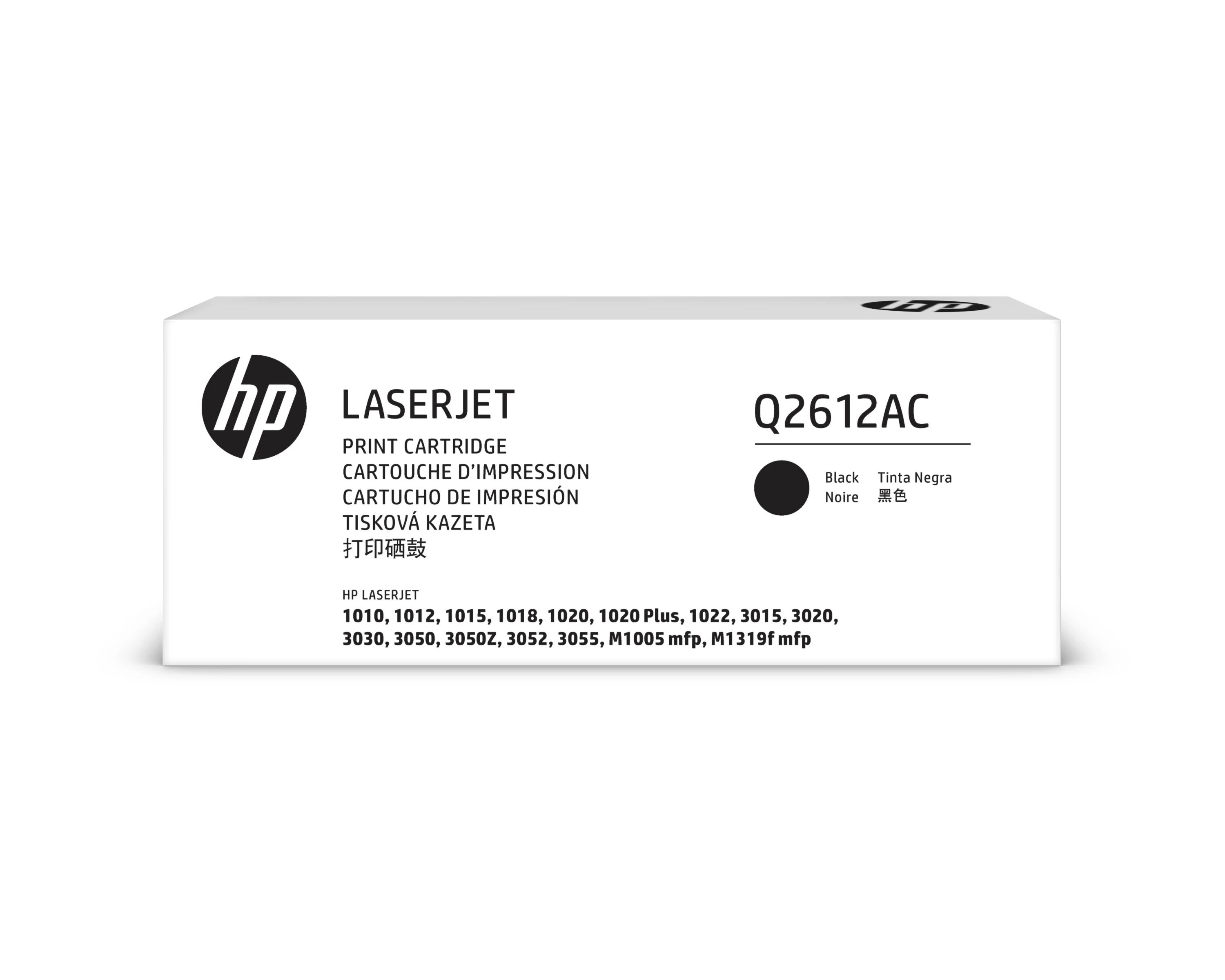 Hewlett Packard (HP) HP Q2612A cartridge, juodas