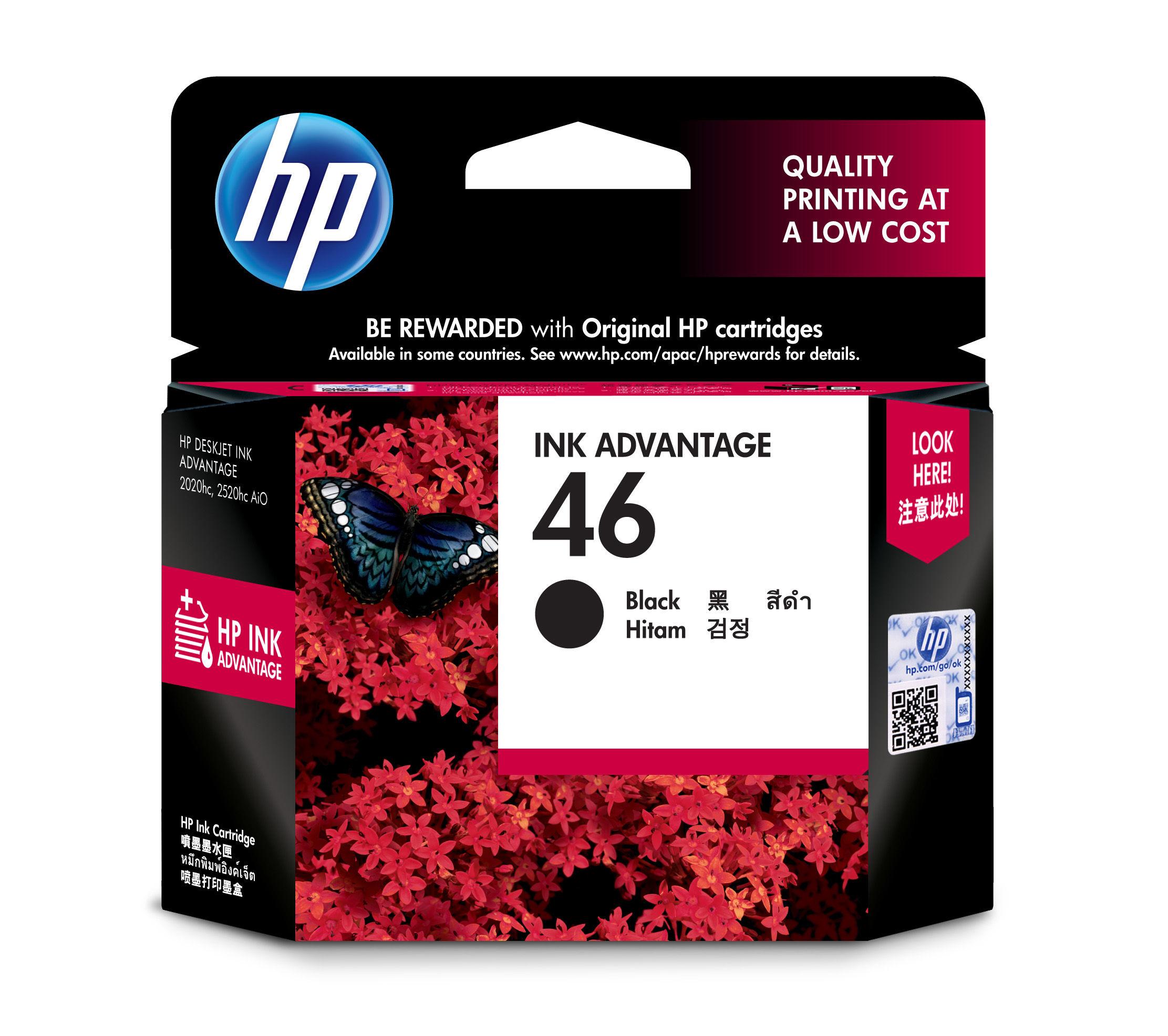 Hewlett Packard (HP) HP 46 Originalus Juoda 1 vnt
