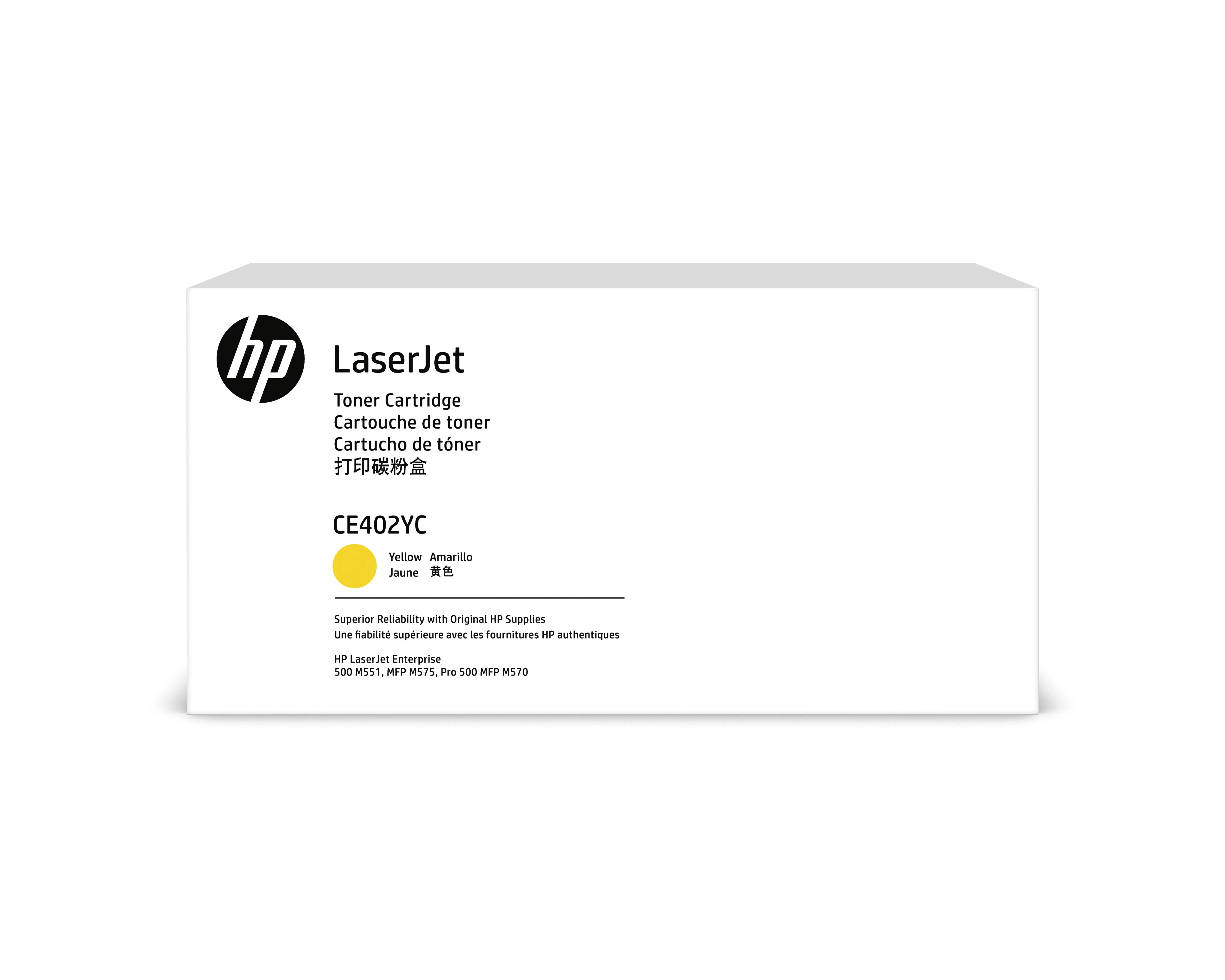 Hewlett Packard (HP) HP 507A kasetė, geltona, didelės talpos