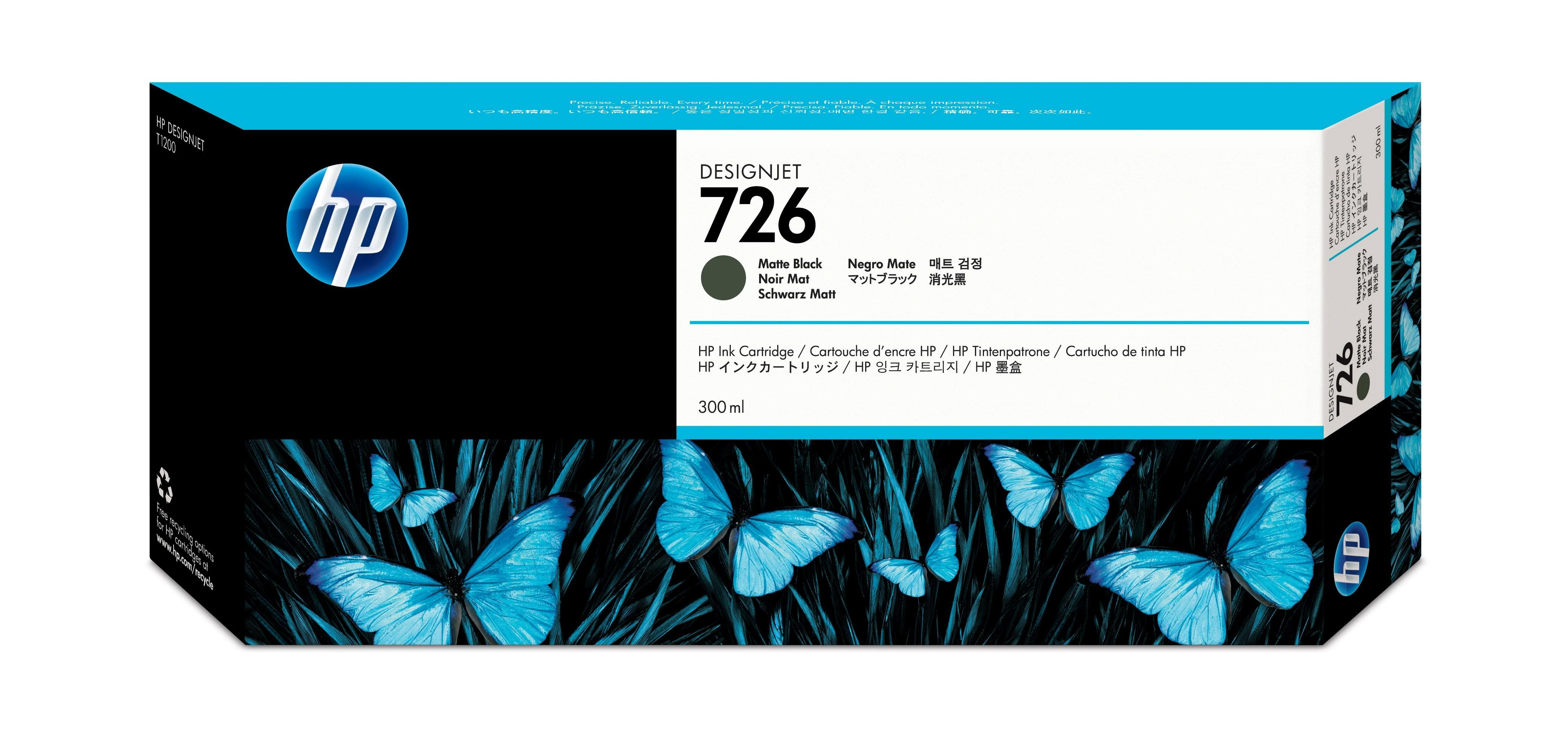 Hewlett Packard (HP) HP 726 Originalus Matinis Juodas