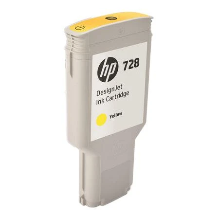Hewlett Packard (HP) HP 728 300-ml Geltona Ink Cartridge
