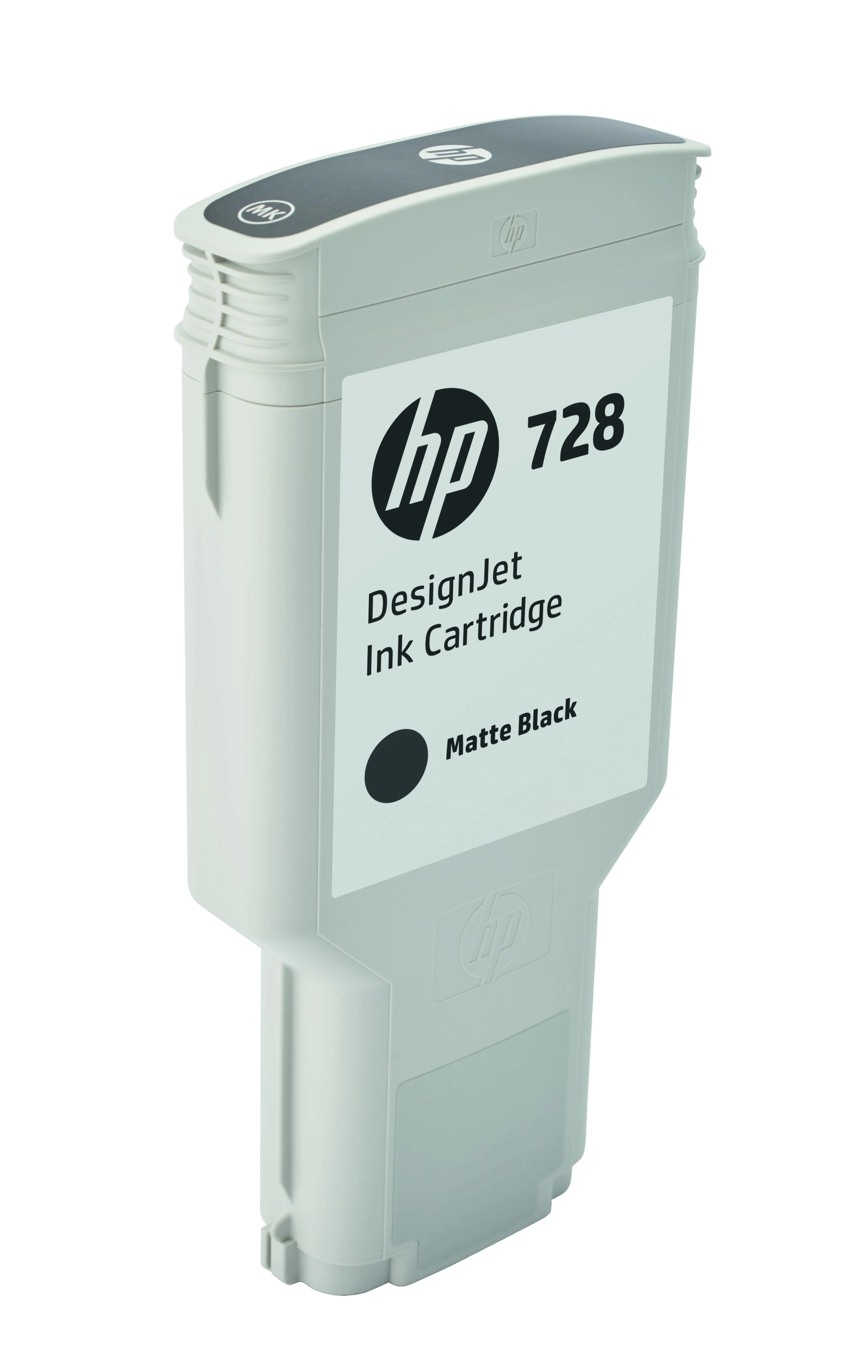 Hewlett Packard (HP) HP 728 Matte Juodas rašalo kasetė, 300 ml, skirta HP DesignJet T730, T830