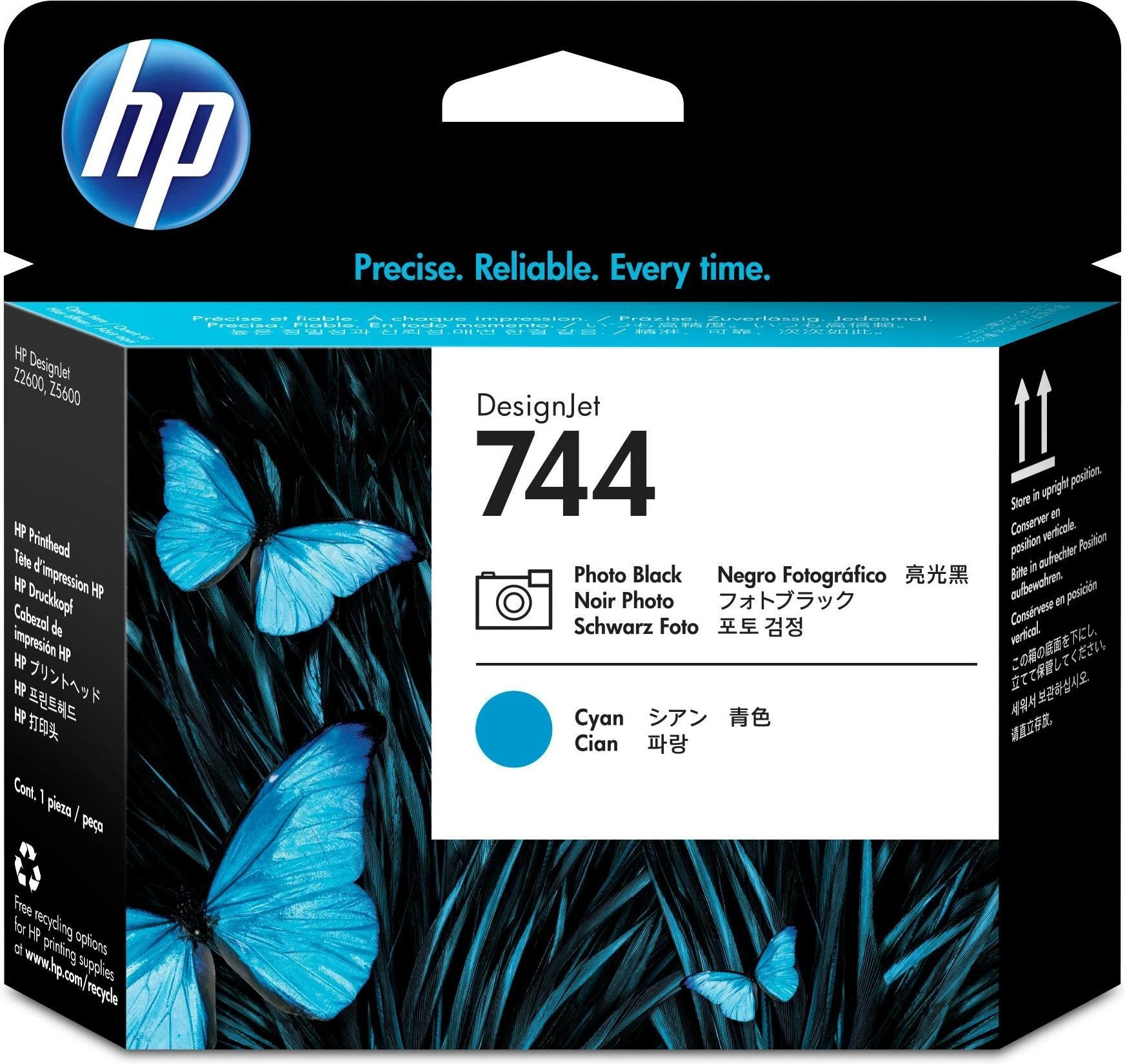 Hewlett Packard (HP) HP 744 Photo Juodas & Žydros spalvos spausdinimo galvutė