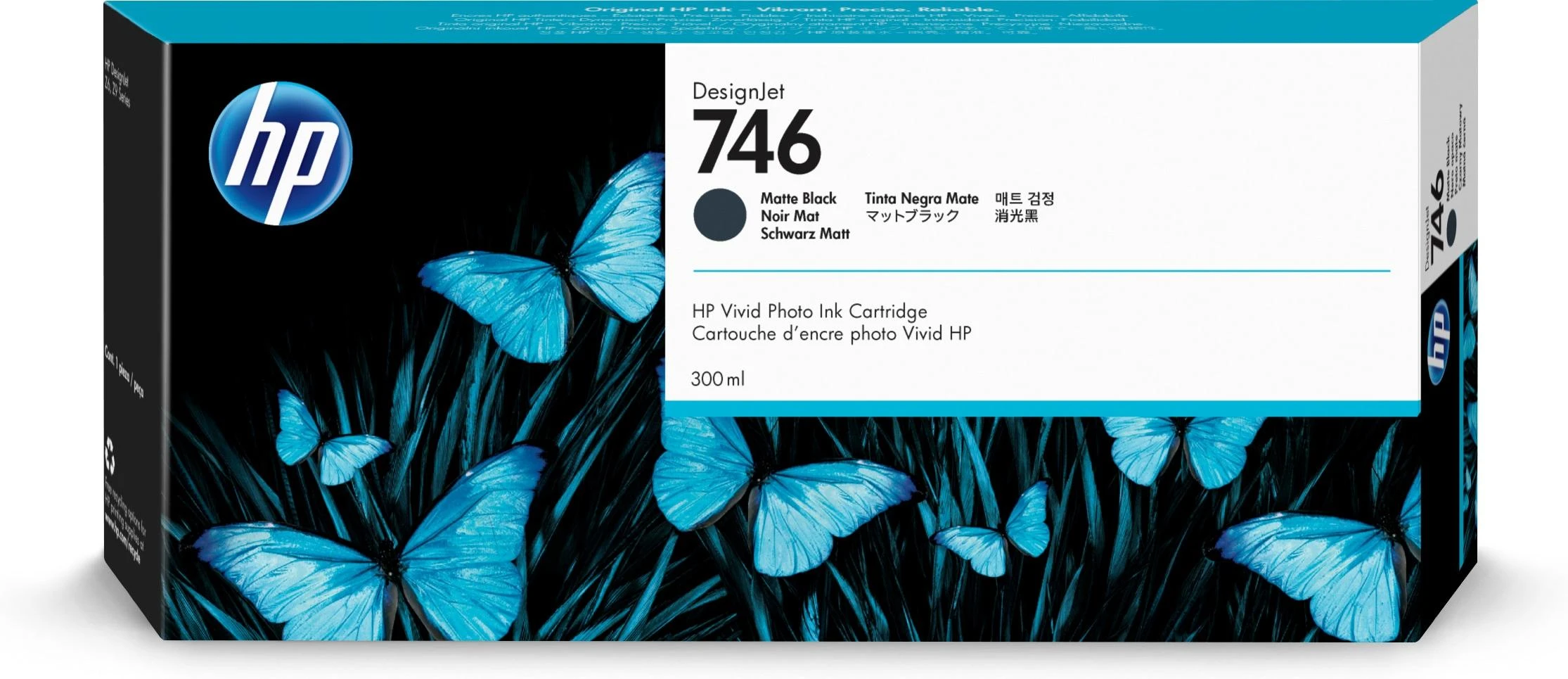 Hewlett Packard (HP) HP 746 300 ml matinės juodos spalvos rašalo kasetė
