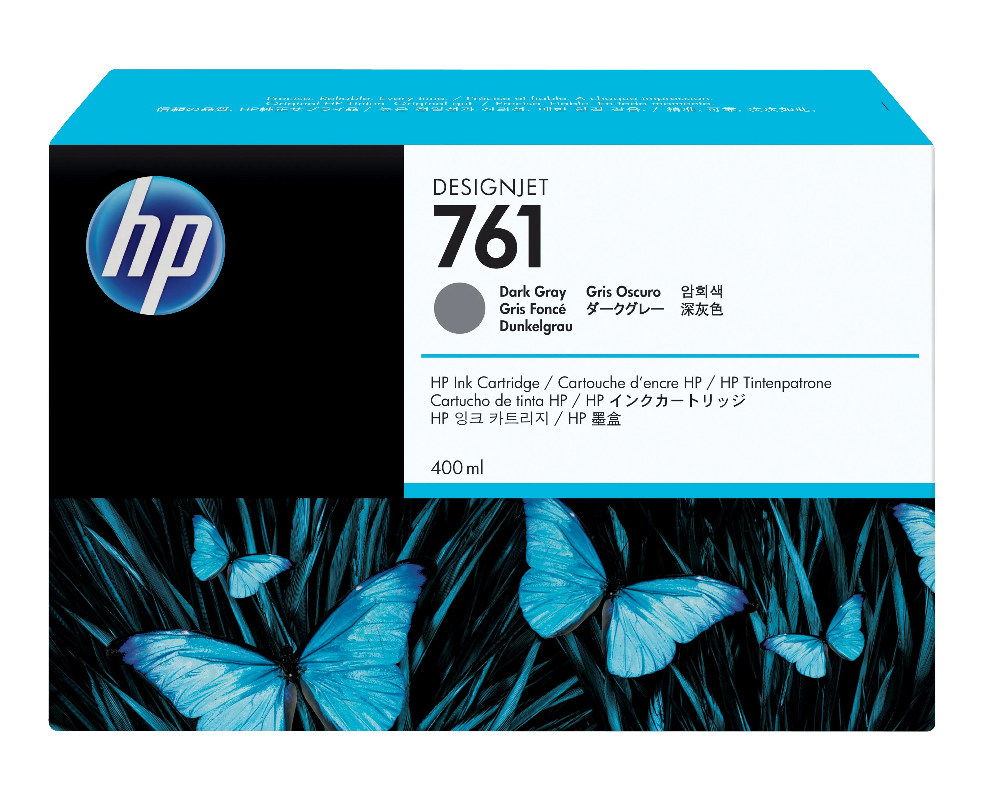 Hewlett Packard (HP) HP no.761 400 ml Dark Pilkas Designjet Ink Cartridge