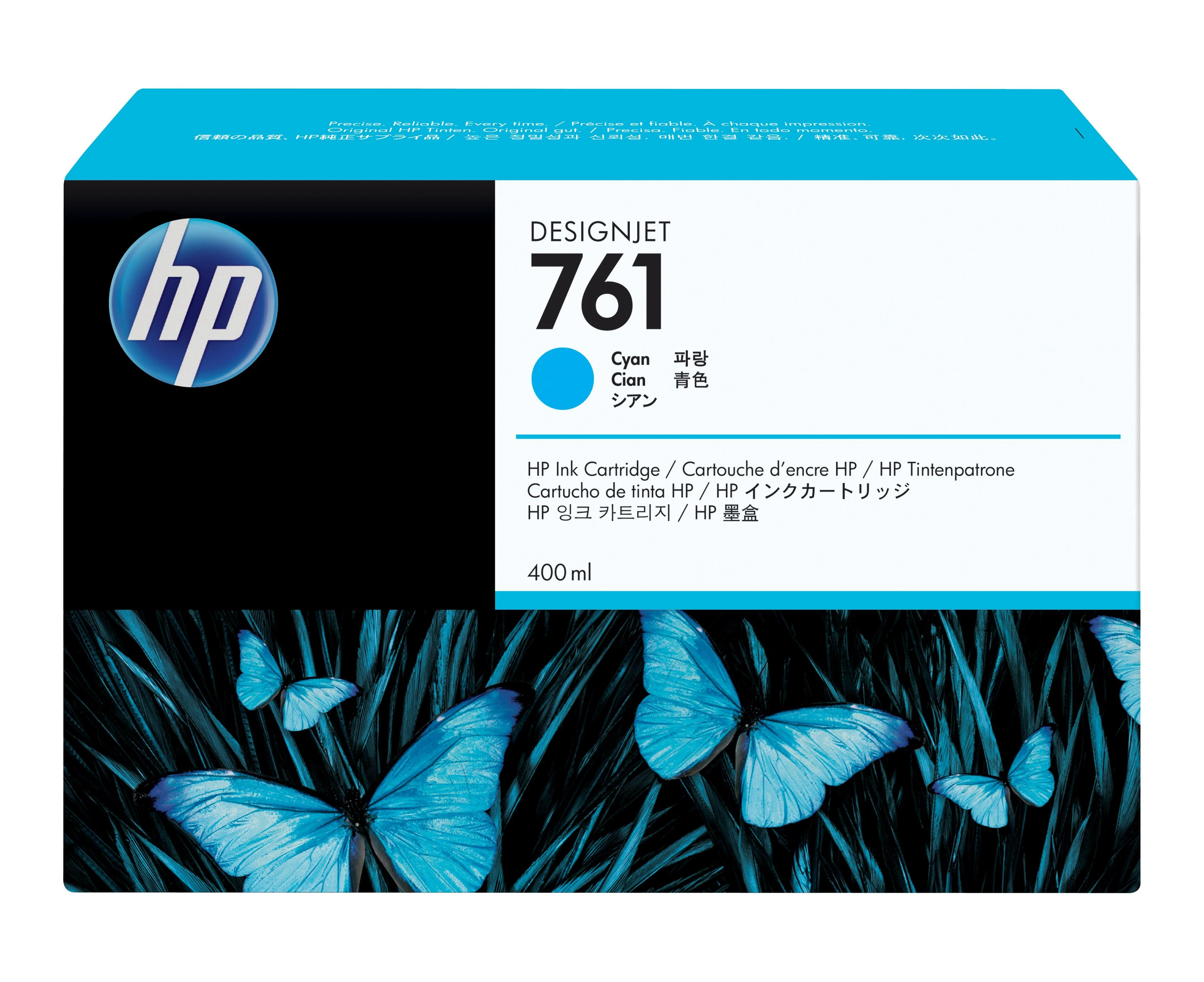 Hewlett Packard (HP) HP 761 cyan rašalas, 400 ml Designjet T7100