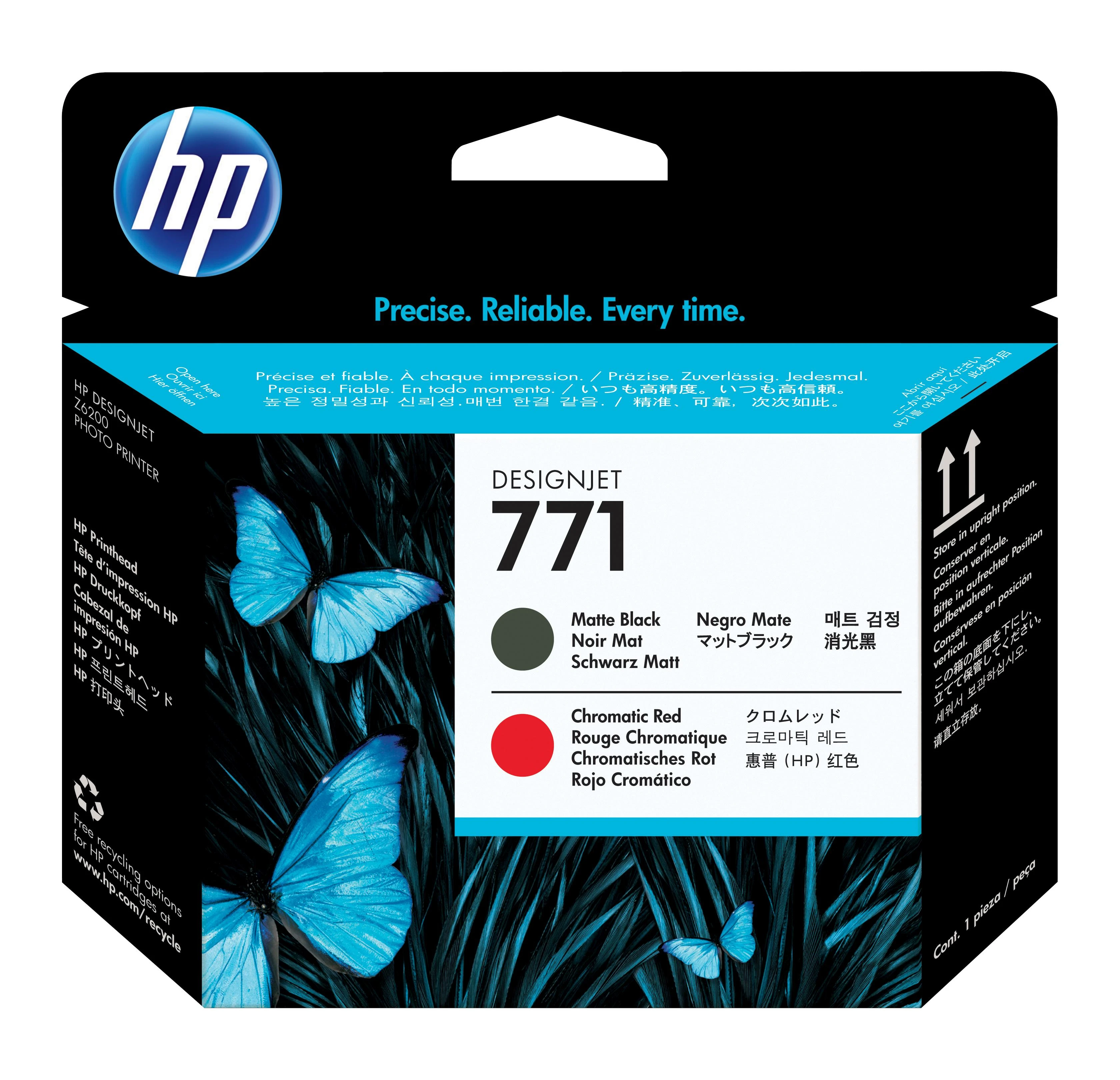 Hewlett Packard (HP) HP 771 printhead matte juodas + red Designjet Z6200