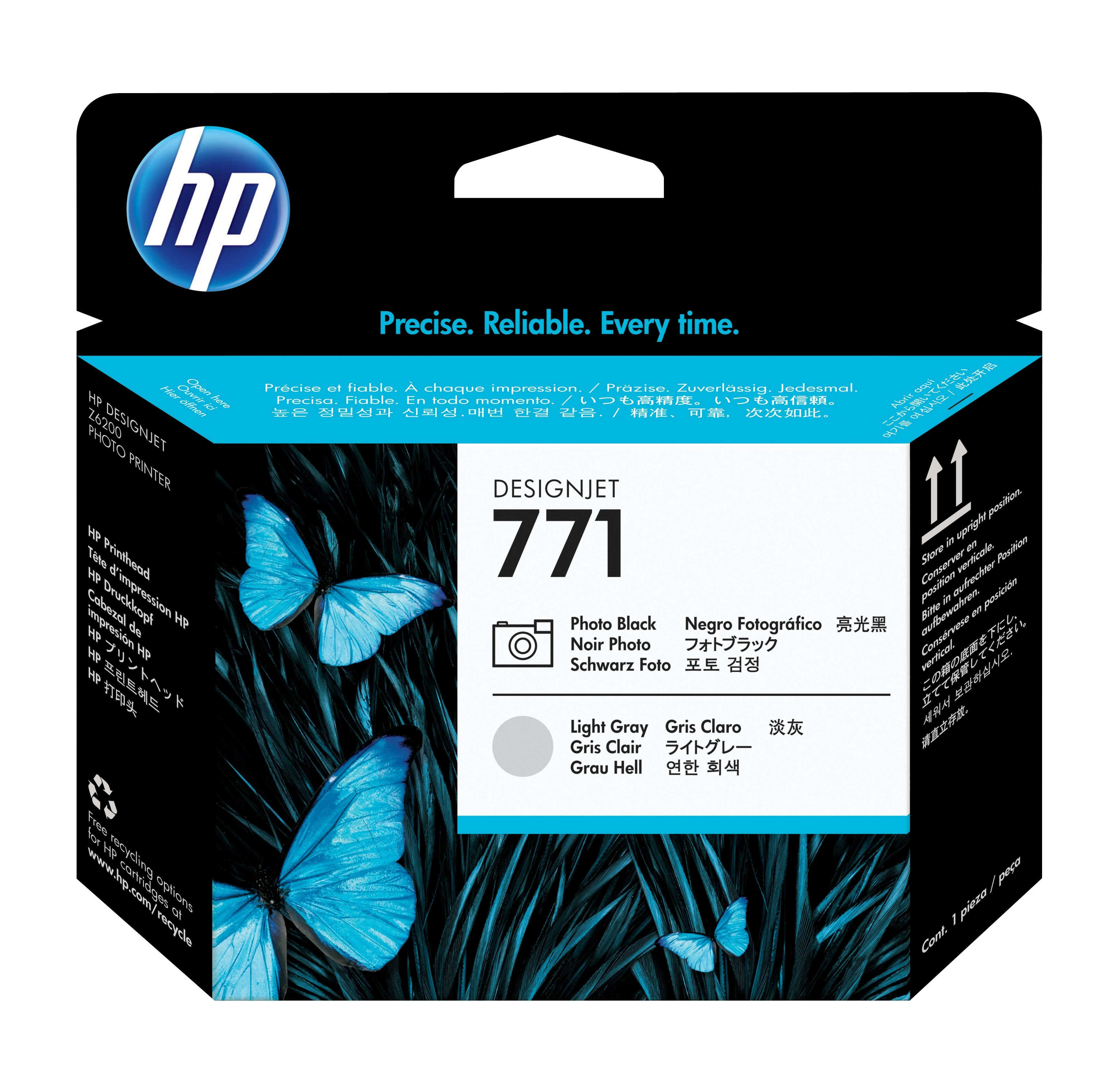 Hewlett Packard (HP) HP 771 juoda / šviesiai pilka spausdinimo galvutė, skirta HP Designjet Z6200, Z6600, Z6800