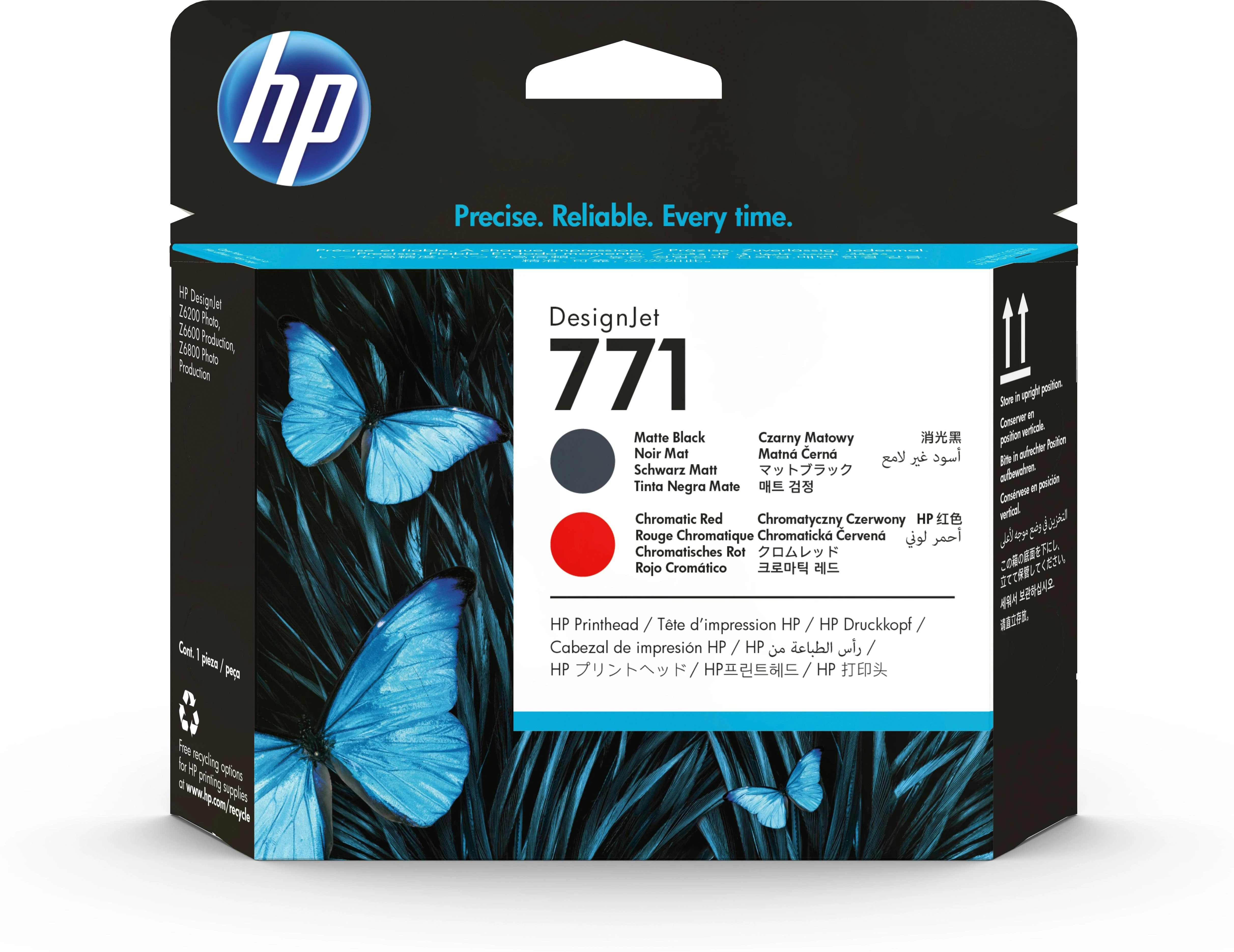 Hewlett Packard (HP) HP 771 printhead matte juodas + red Designjet Z6200